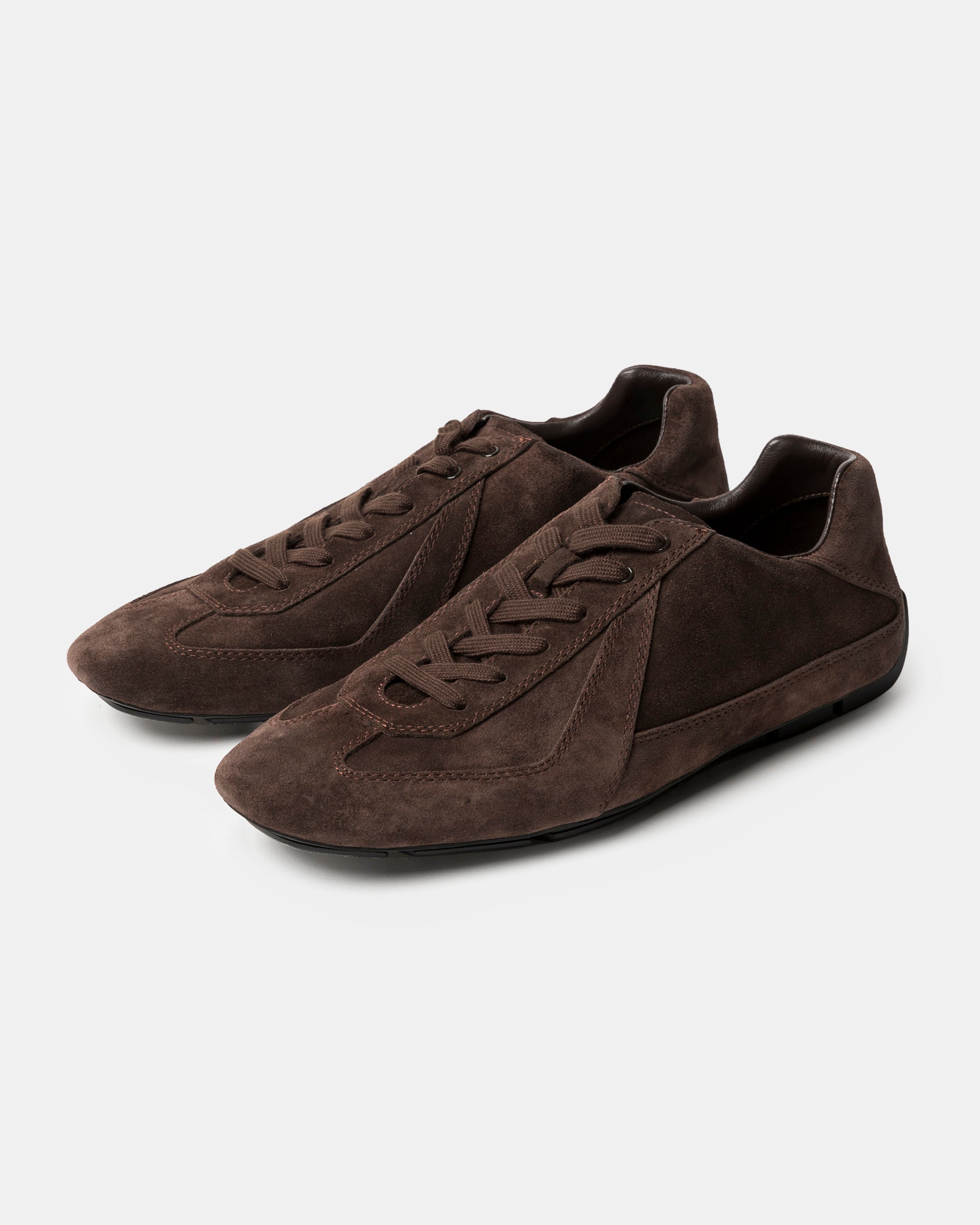 08 Brushed Suede Sneaker in Brown