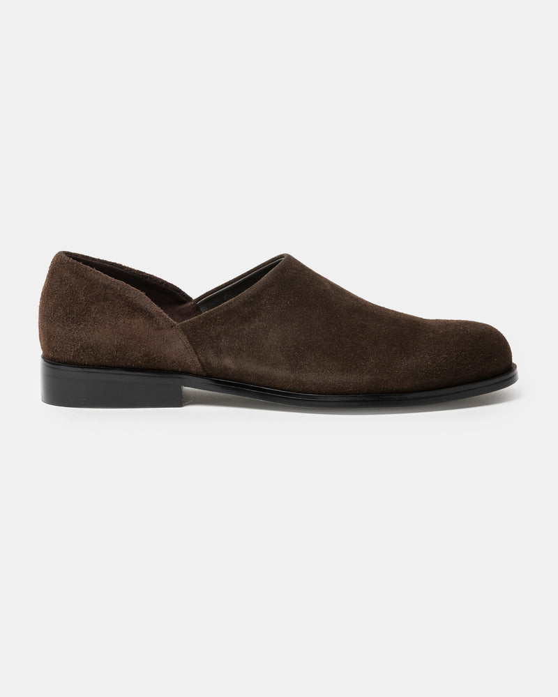 05 Brushed Suede Loafer in Brown
