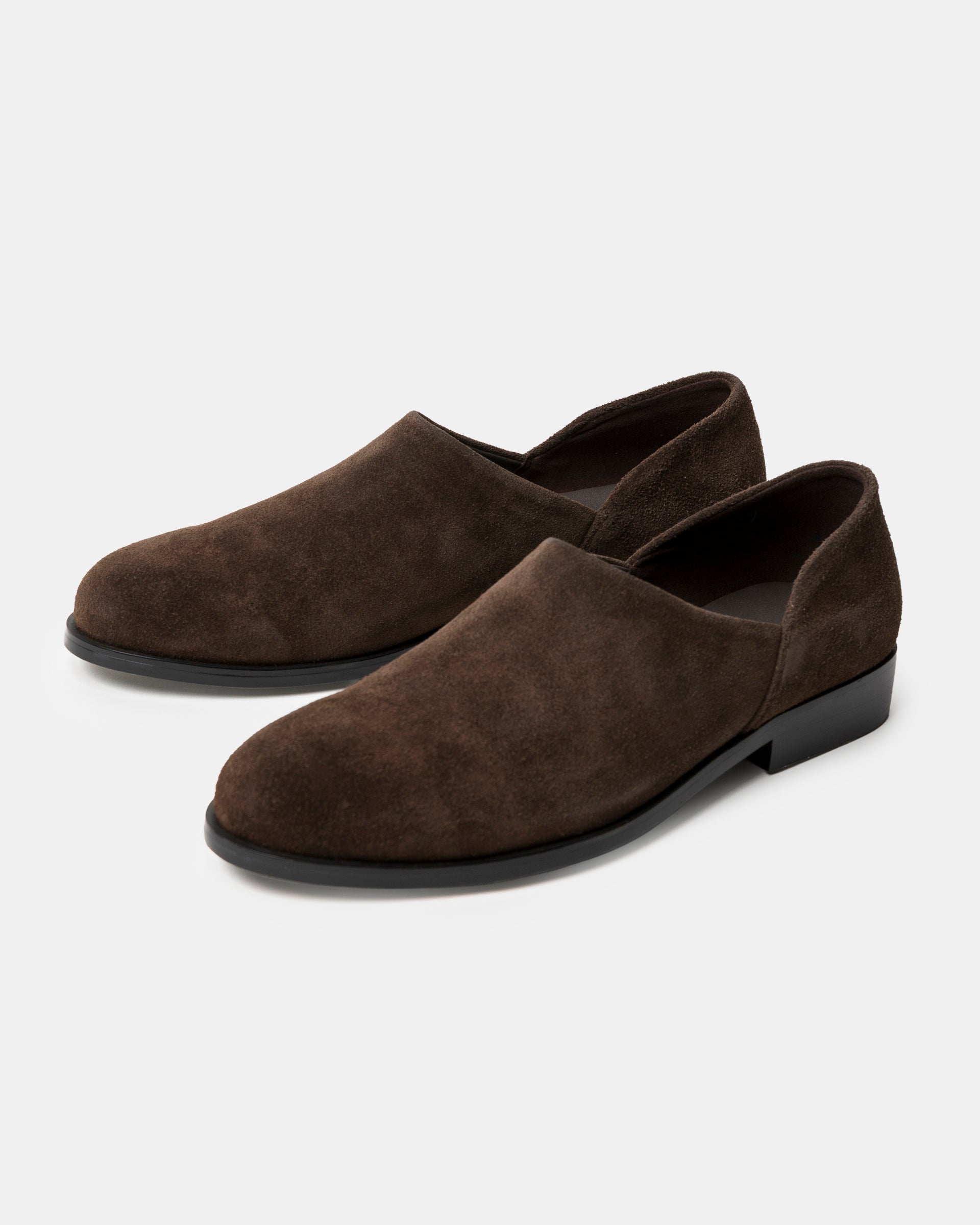 05 Brushed Suede Loafer in Brown