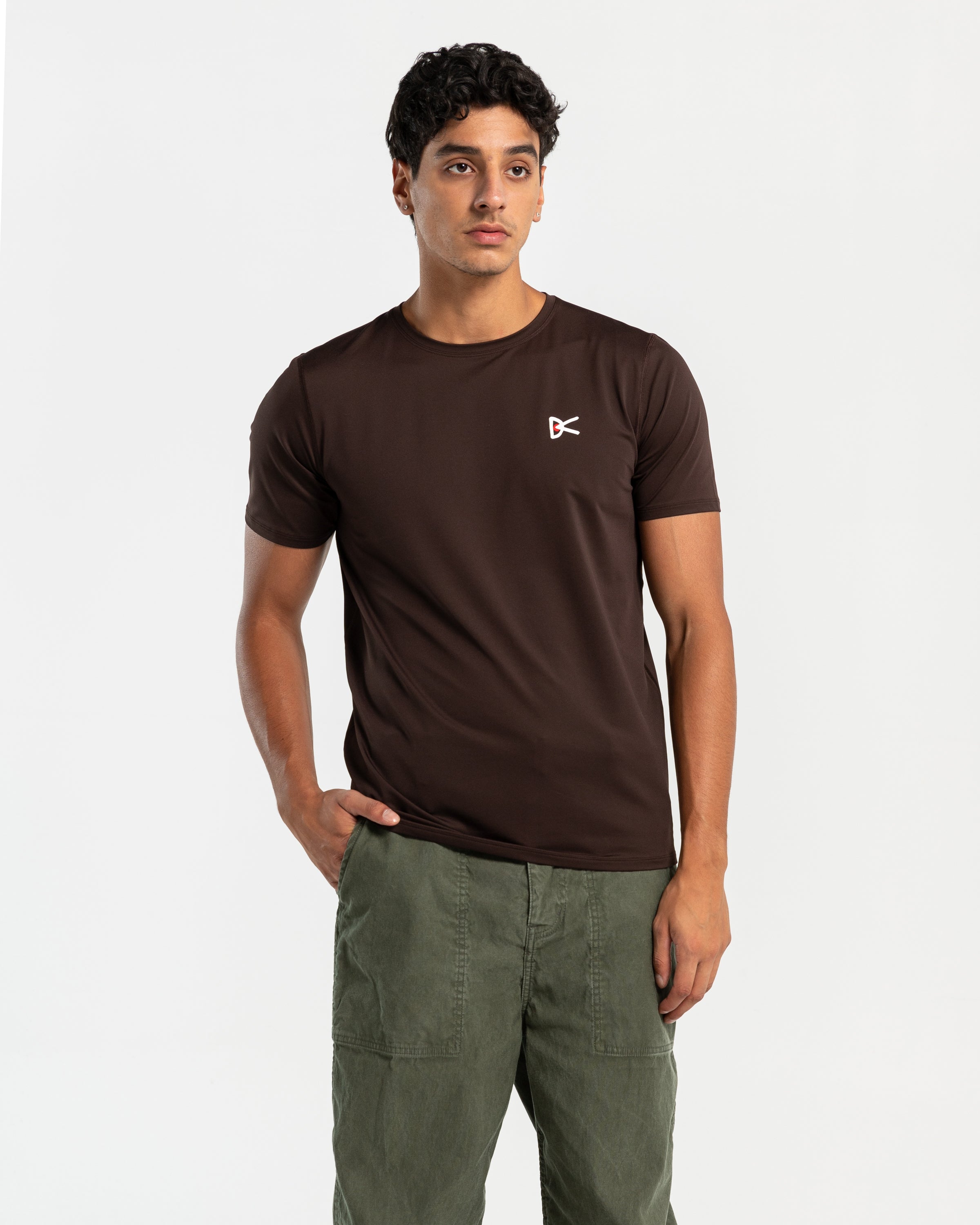 Deva Tech Short Sleeve T-Shirt in Cacao