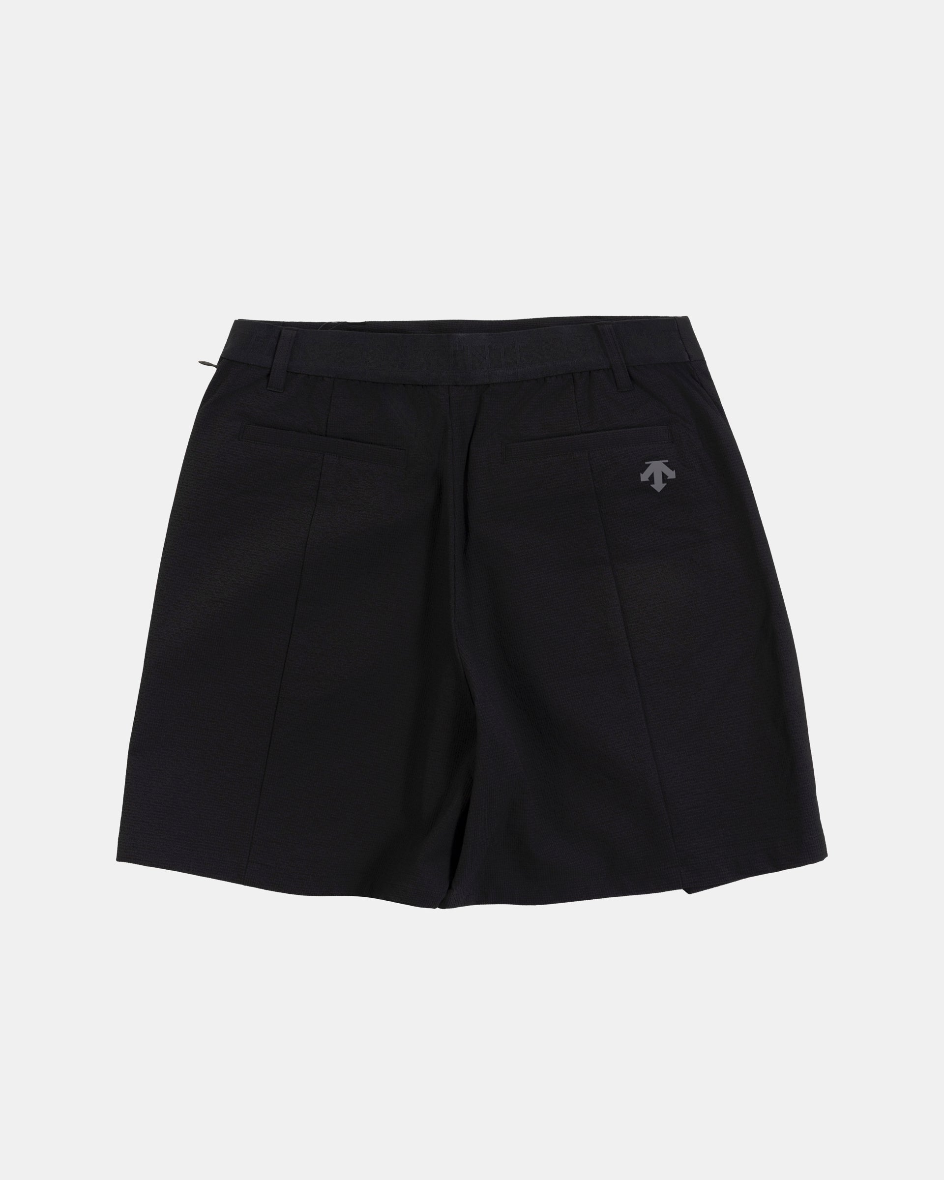 Dobby Woven Skirt Shorts in Black