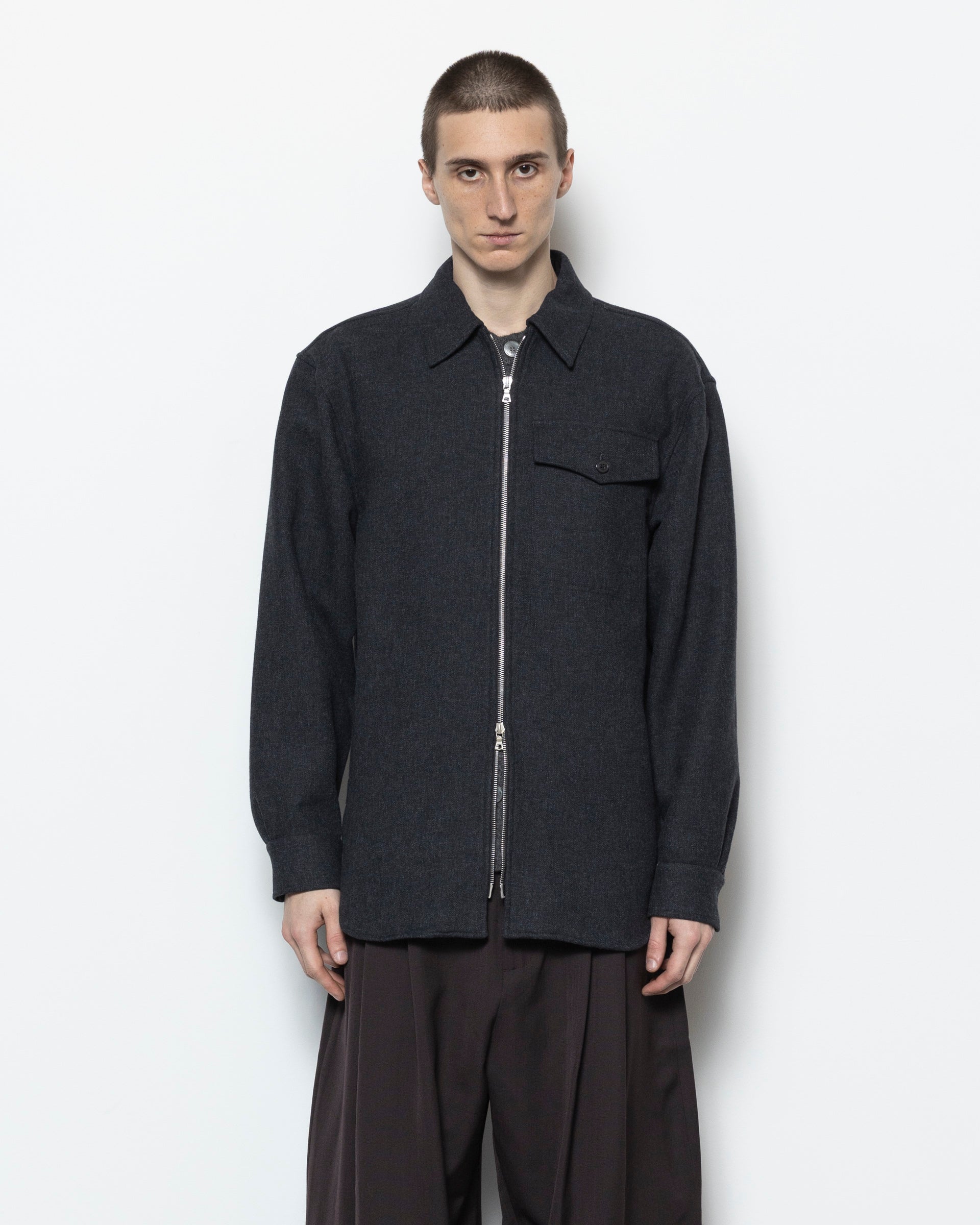 Croomson Bis Shirt in Dark Grey