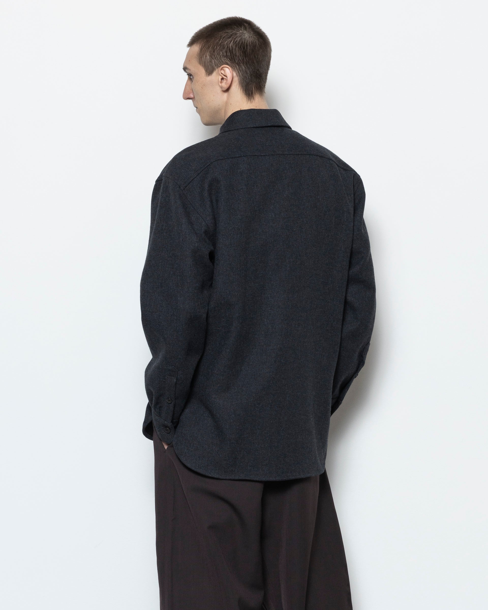 Croomson Bis Shirt in Dark Grey