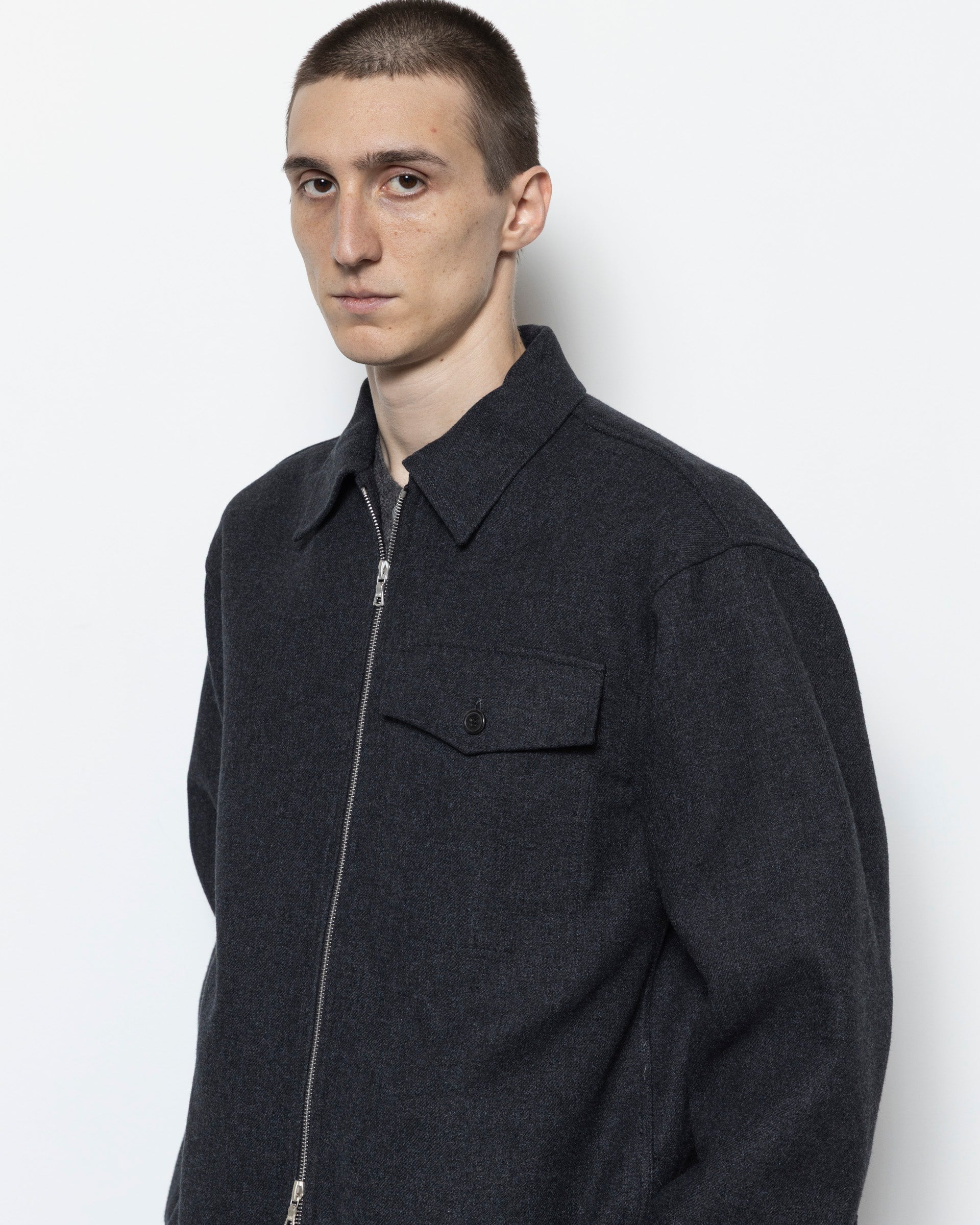 Croomson Bis Shirt in Dark Grey