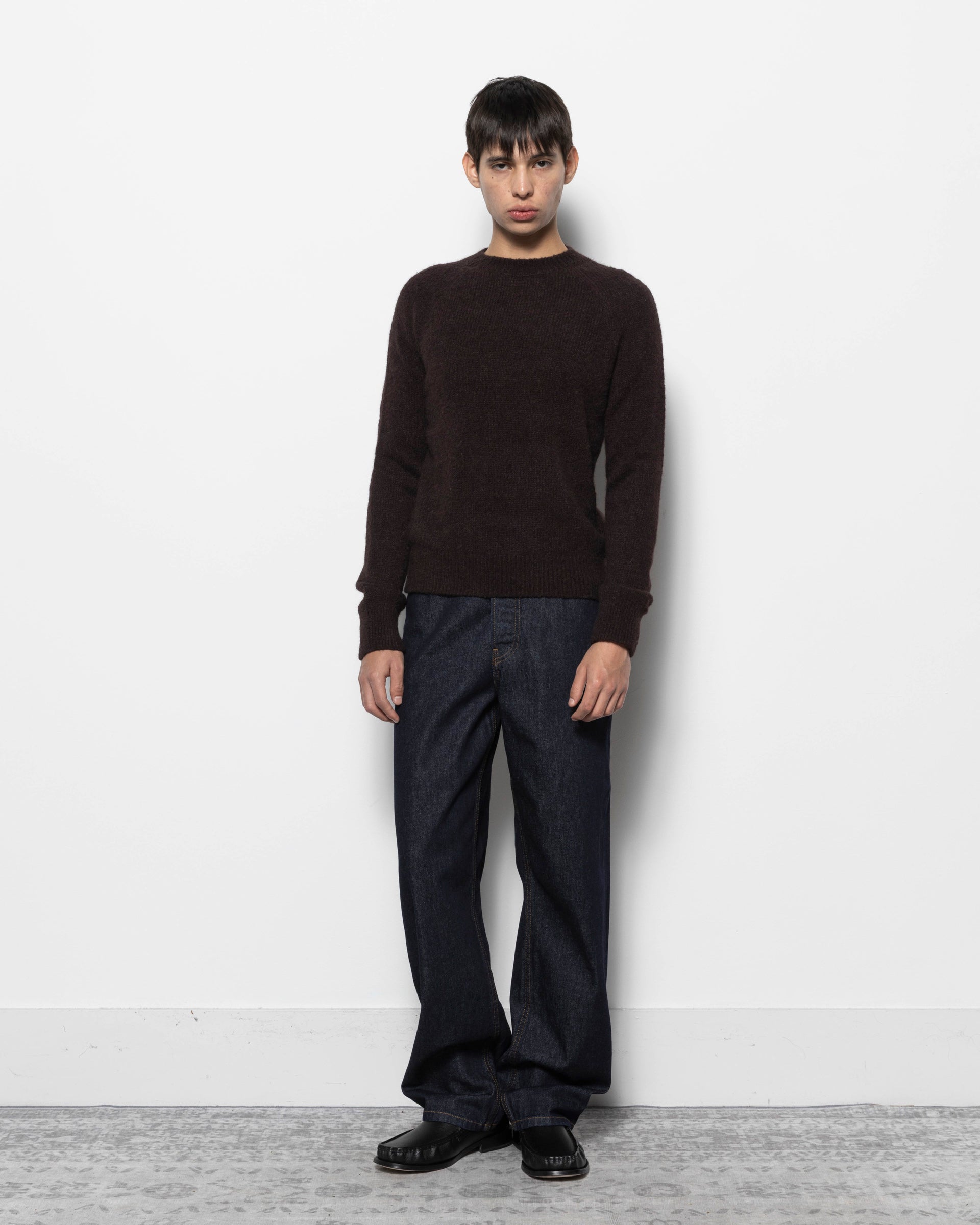 Dries Van Noten Melbourne Sweater in Dark Brown | Roden Gray