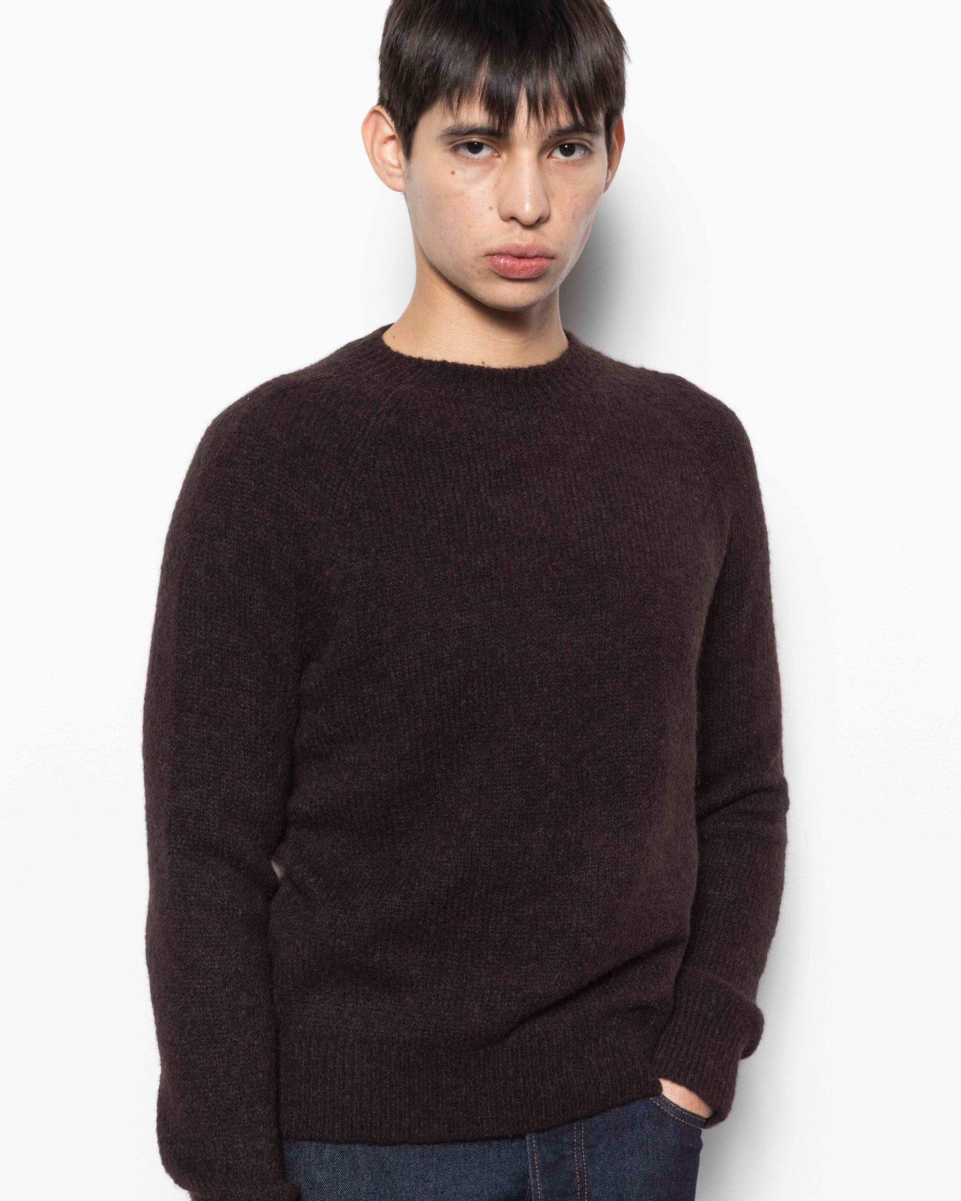 Dries Van Noten Melbourne Sweater in Dark Brown | Roden Gray
