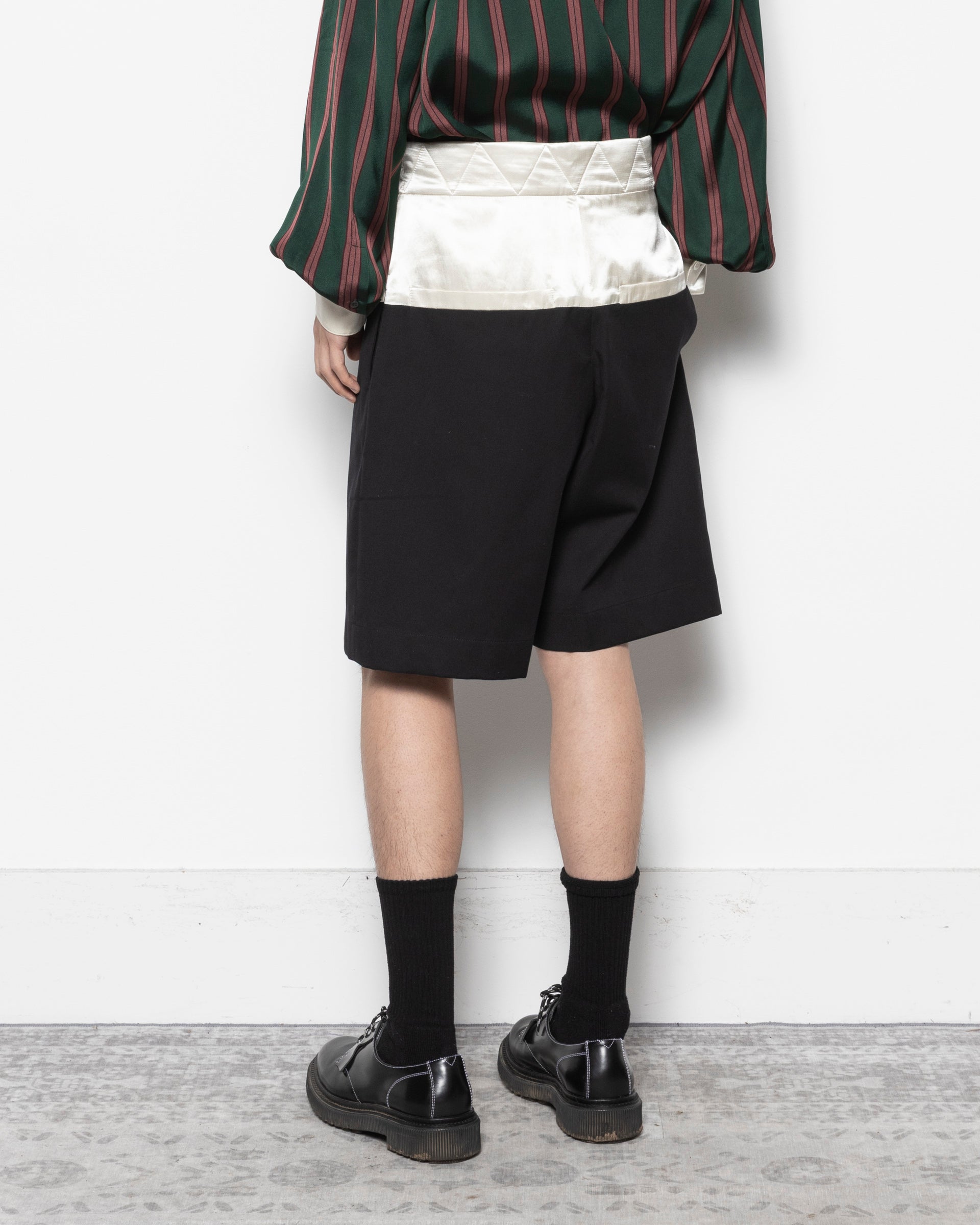 Pablo Two-Tone Shorts in Black