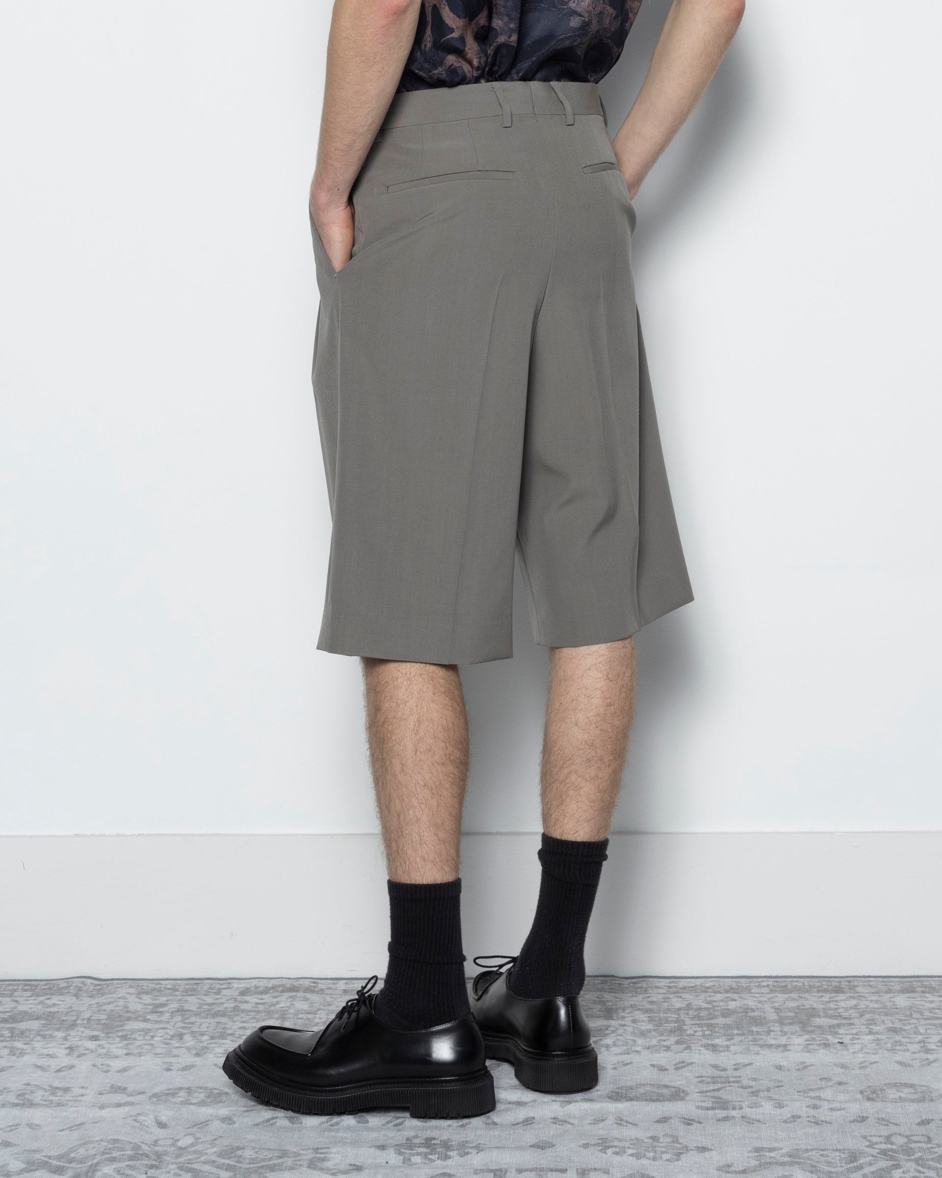 Dries Van Noten Panrom Short in Cement | RODEN GRAY