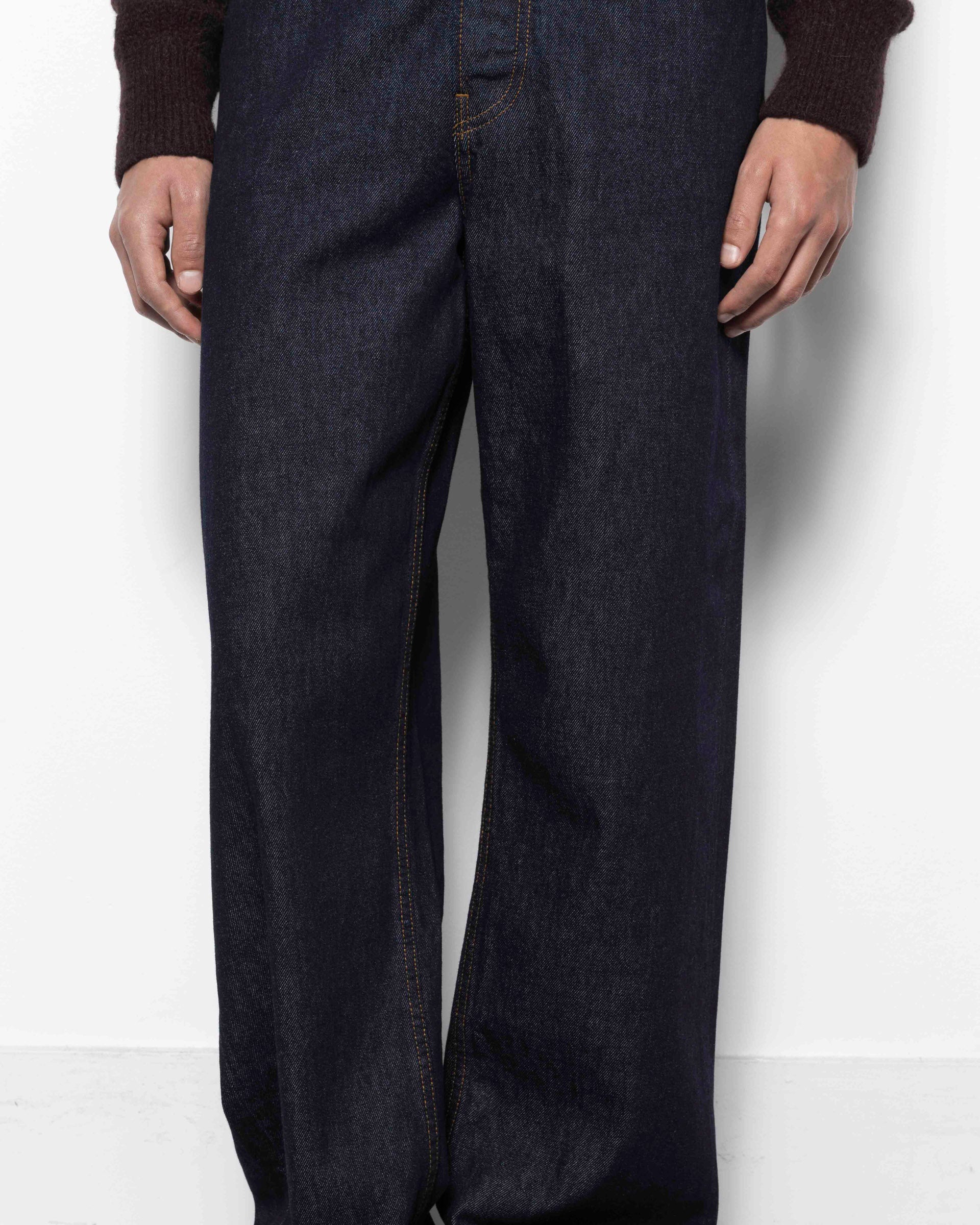 Dries Van Noten Pine Pants in Indigo | Roden Gray Dries Van Noten Pine Pants in Indigo | Roden Gray