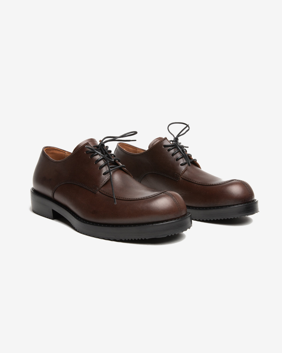 Leather Derby in Dark Brown