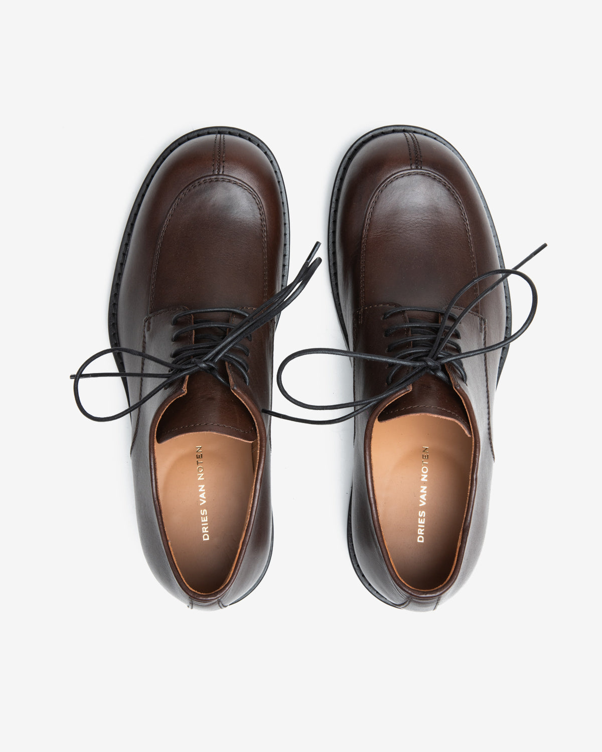 Leather Derby in Dark Brown