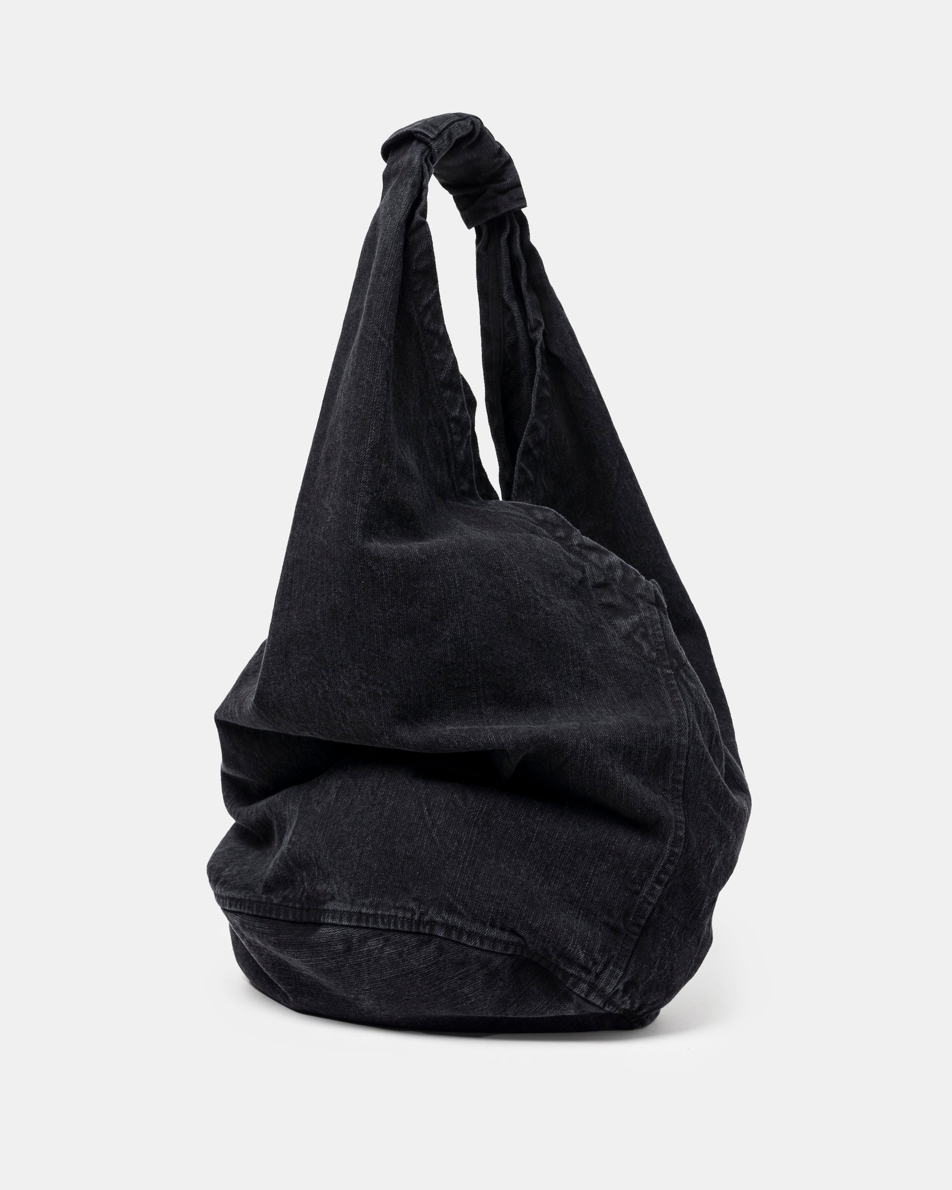 Drip Bag in Black Chain Twill