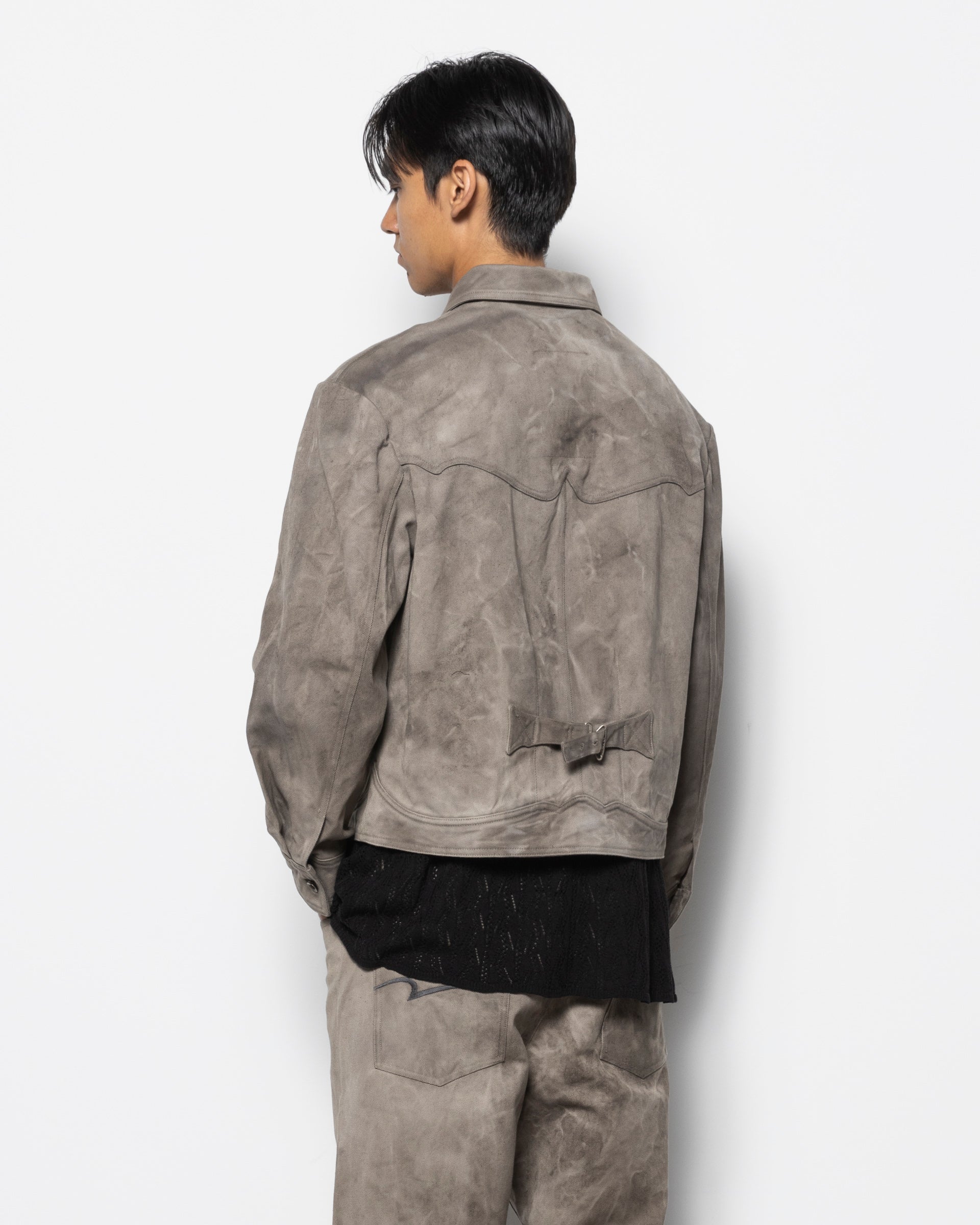 E Denim JKT in Natural Dyed Grey