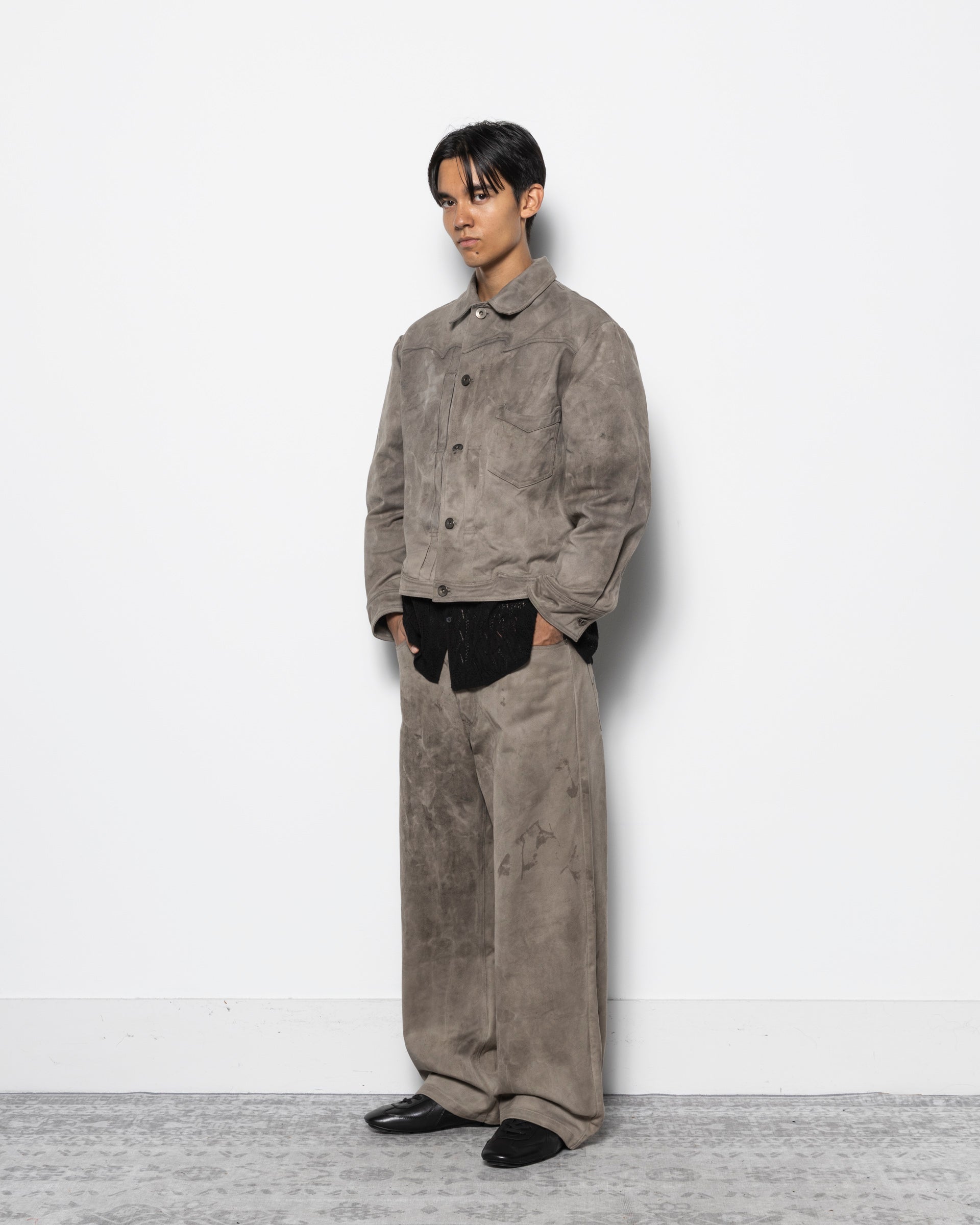 E Denim PT in Natural Dyed Grey