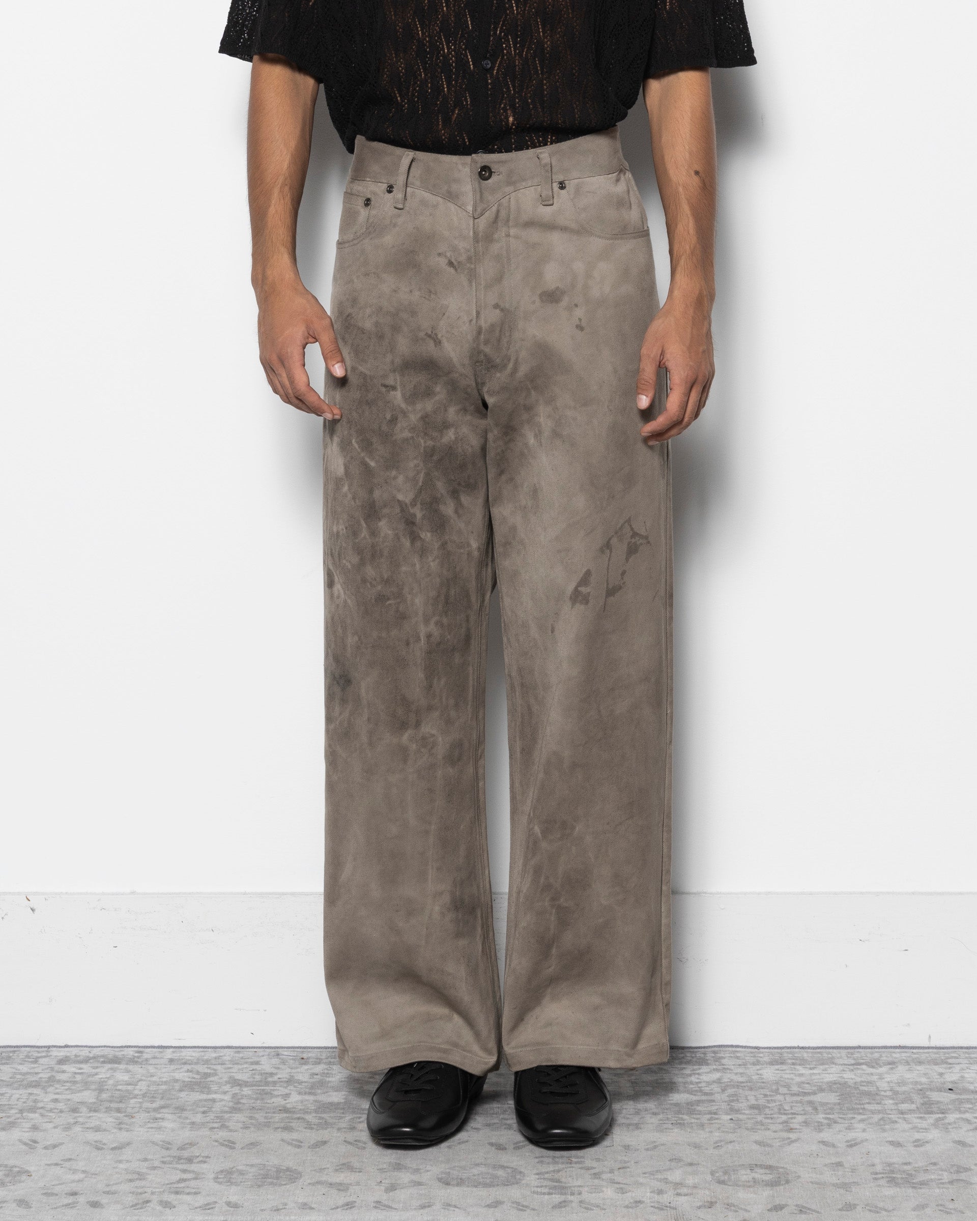 E Denim PT in Natural Dyed Grey