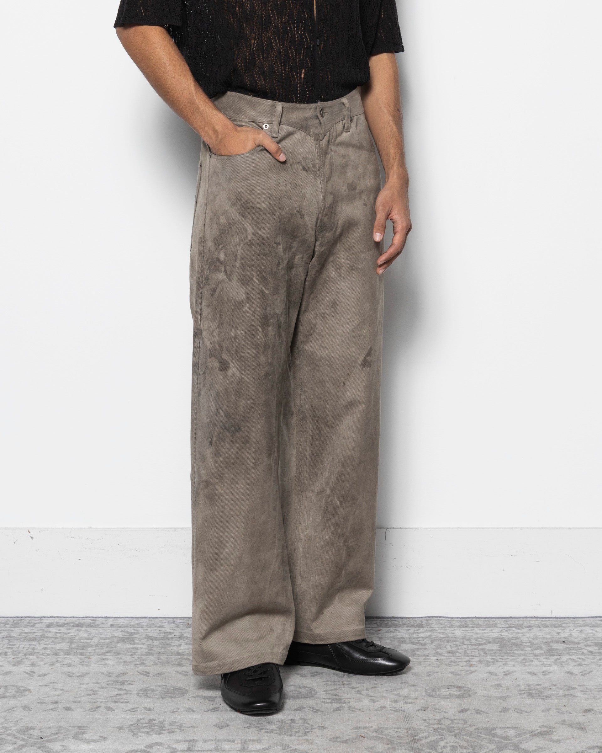 E Denim PT in Natural Dyed Grey