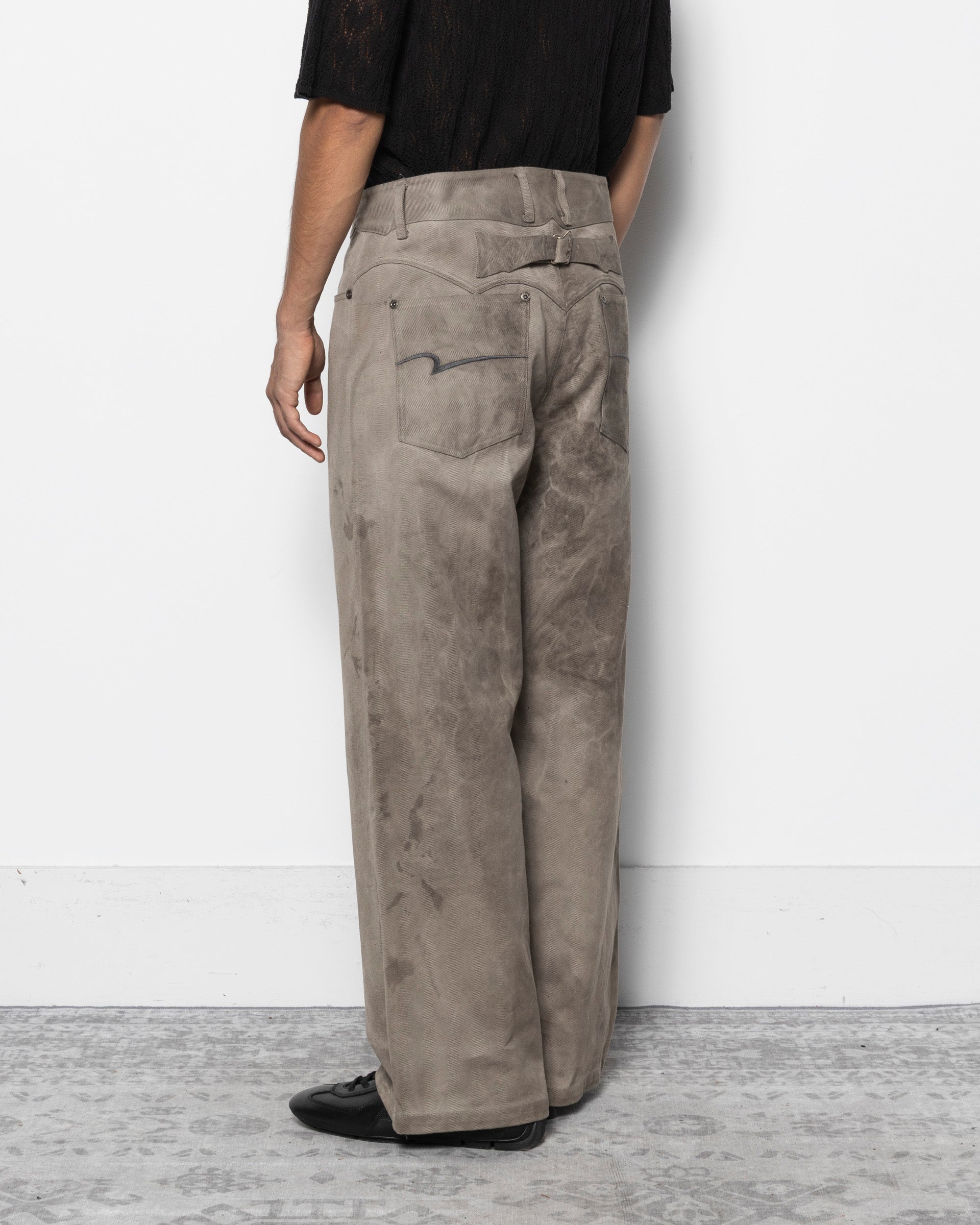 E Denim PT in Natural Dyed Grey