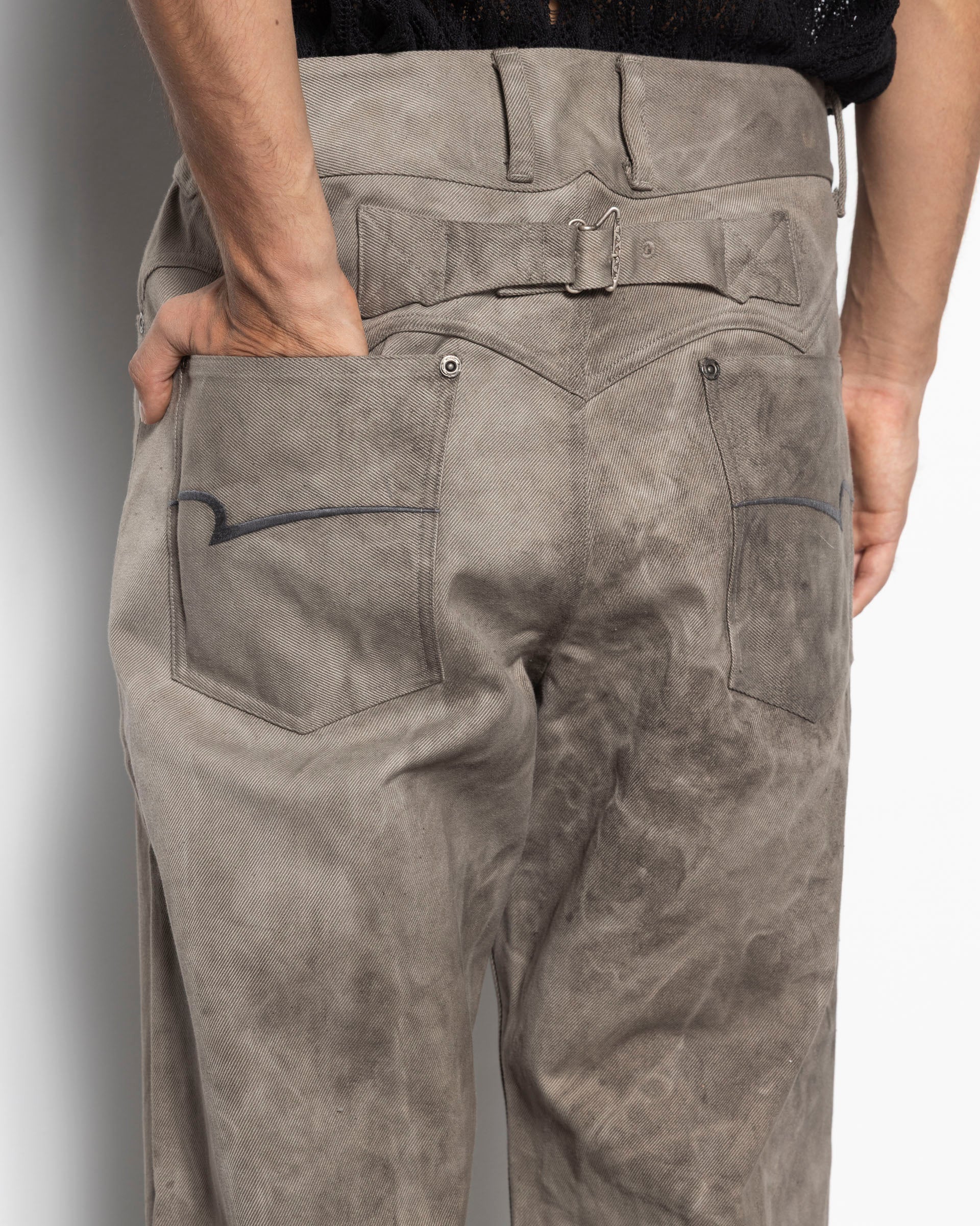 E Denim PT in Natural Dyed Grey