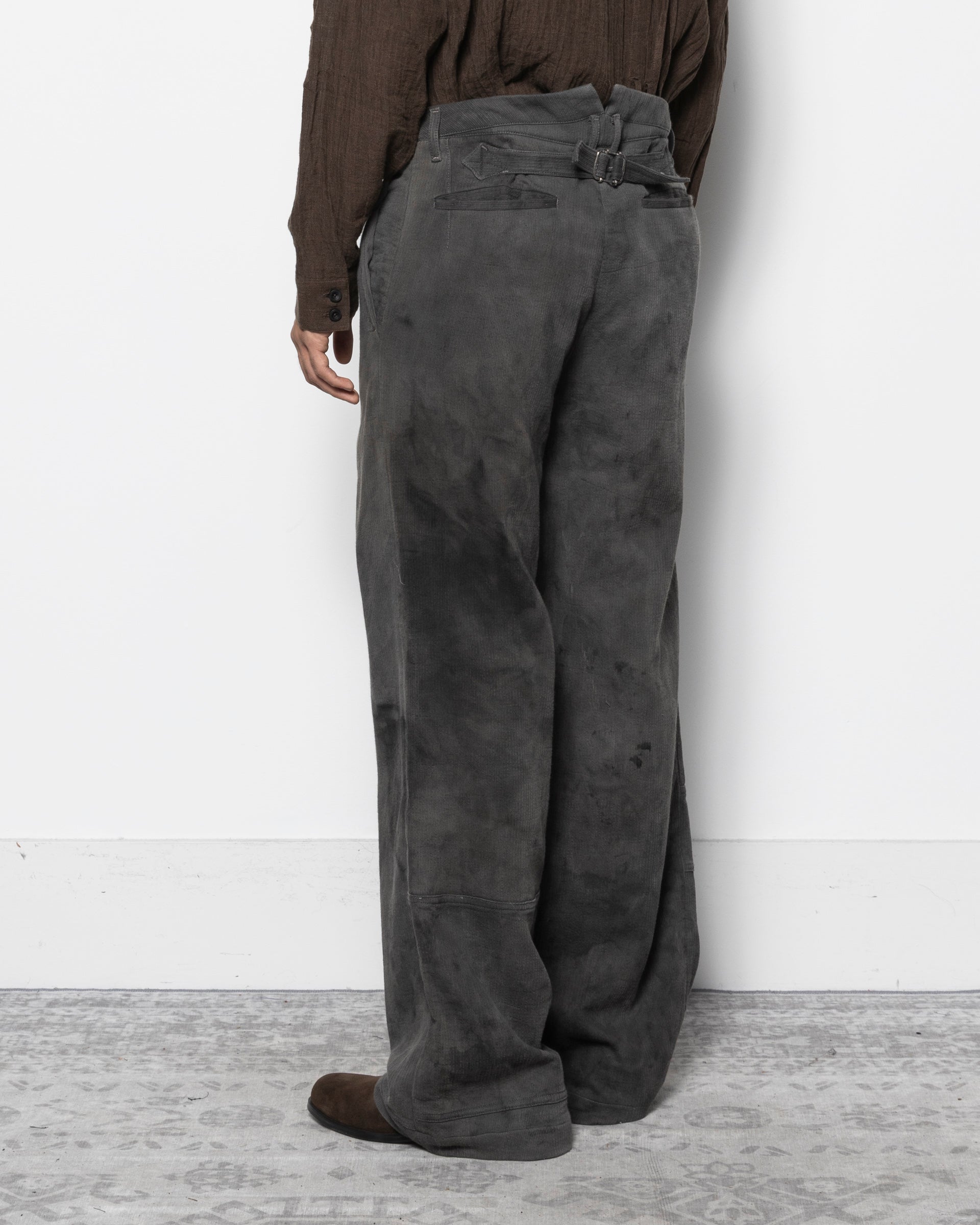 E Pants in Natural Dyed Grey