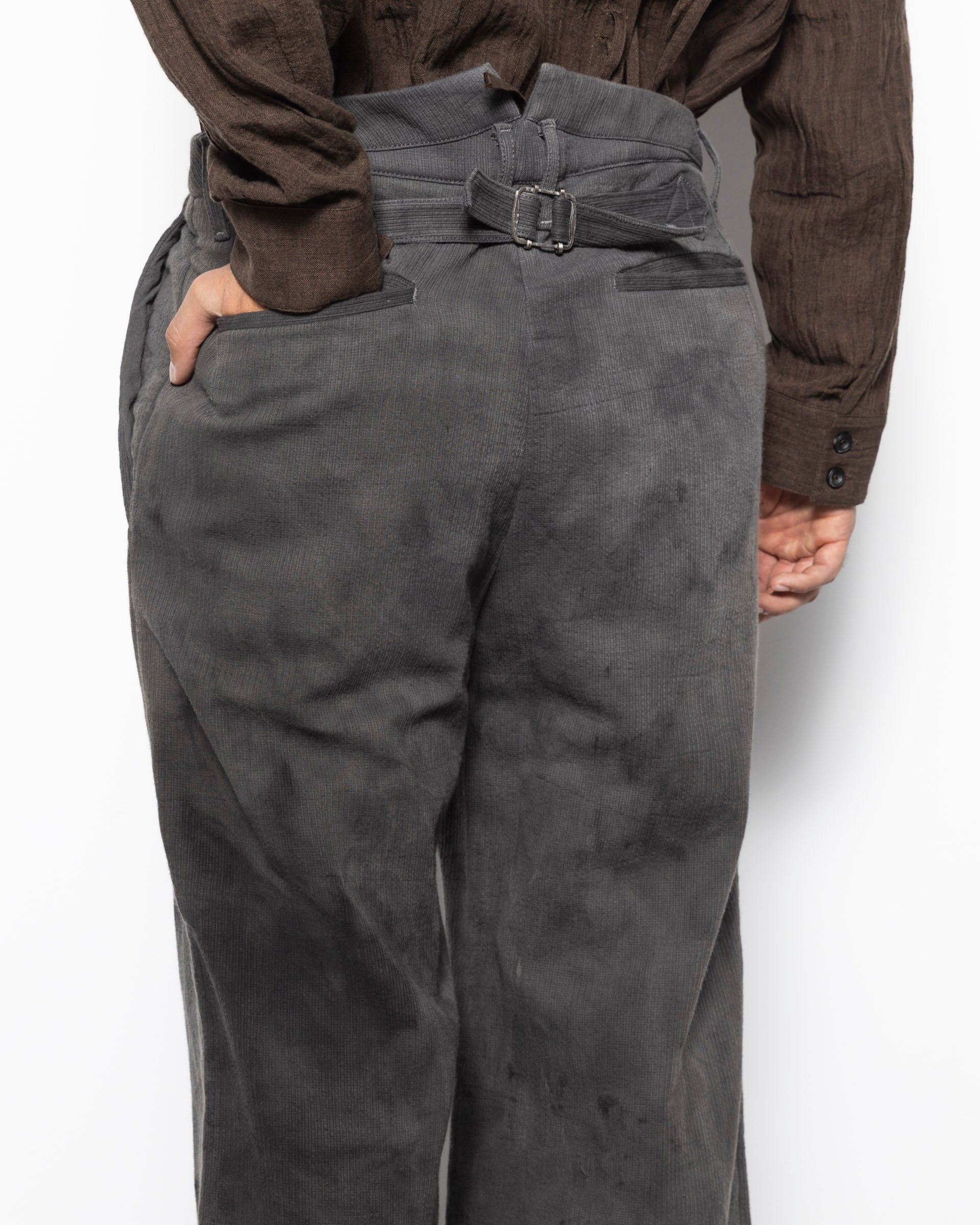 E Pants in Natural Dyed Grey