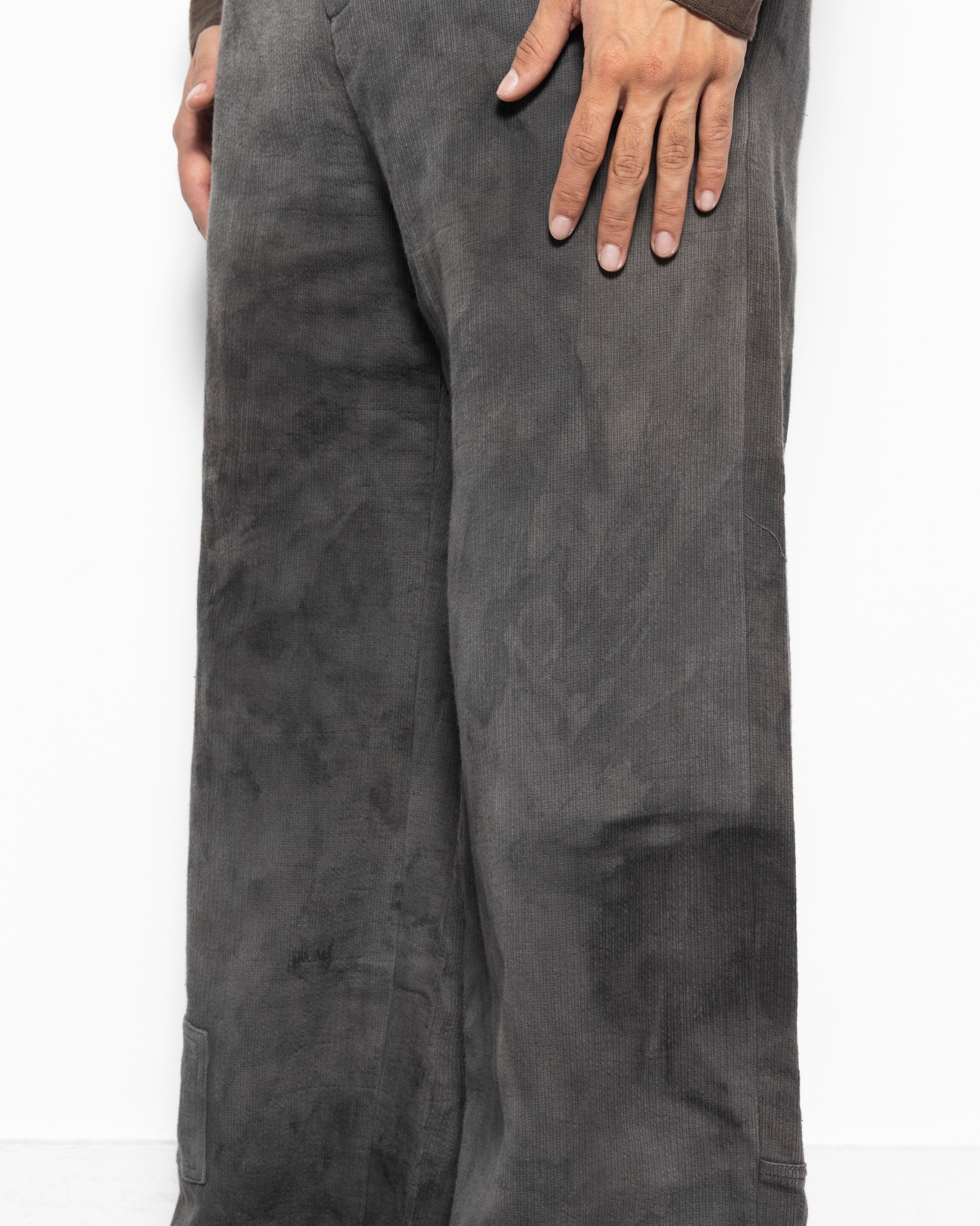 E Pants in Natural Dyed Grey