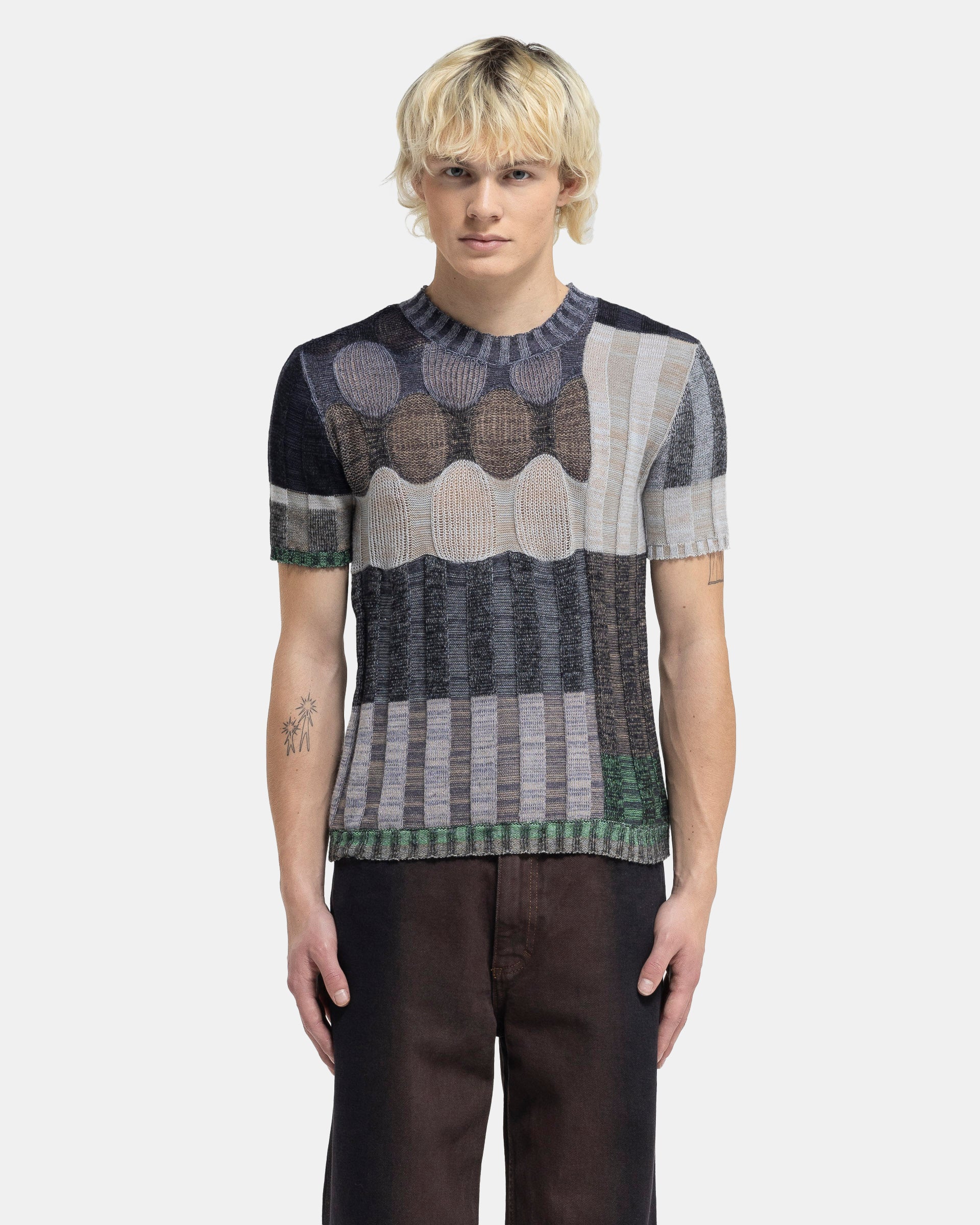 Aurora Knit T-Shirt in Fumes