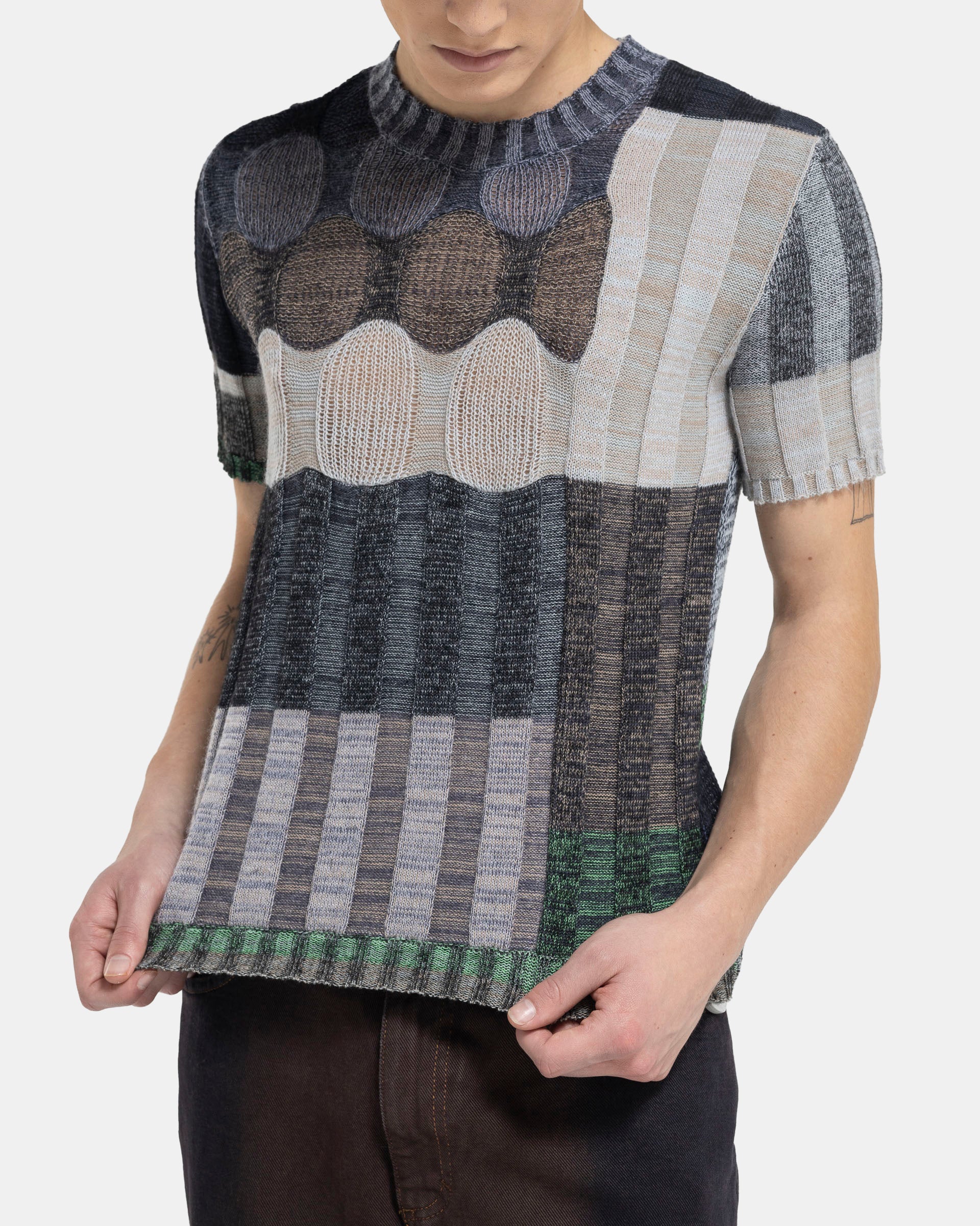 Aurora Knit T-Shirt in Fumes