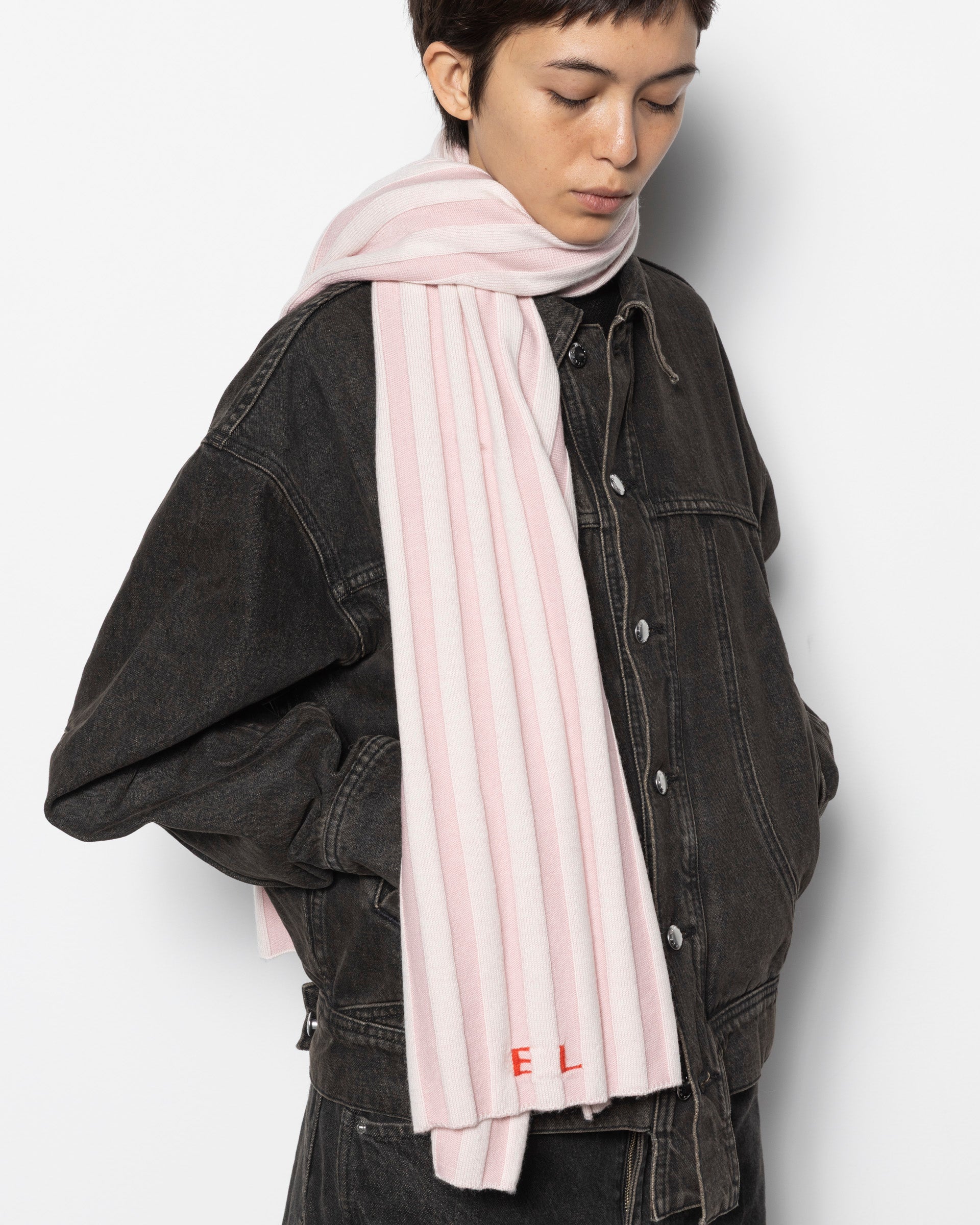 Keyboard Scarf in Flamingo