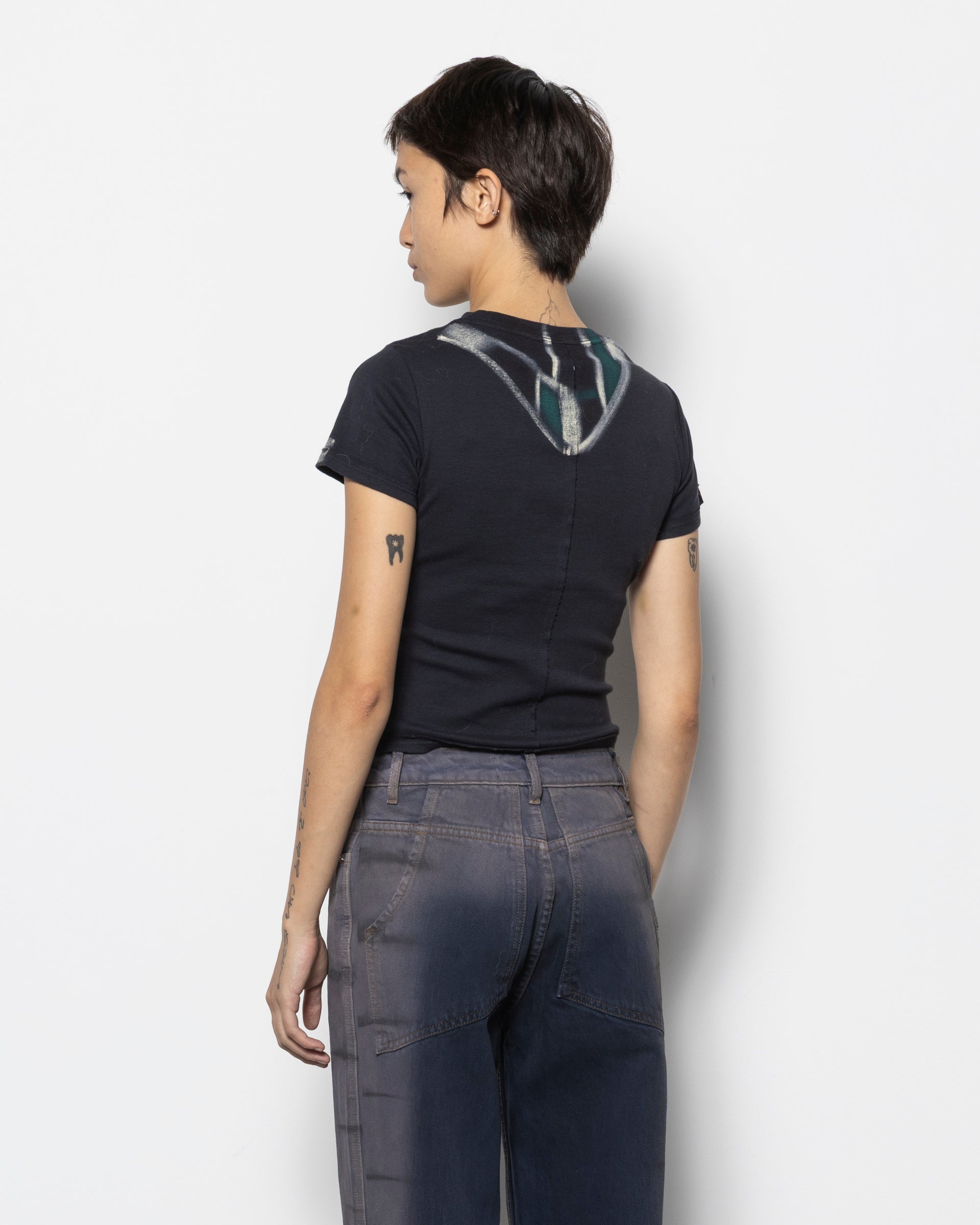 Lapped Baby Tee in Porcupine