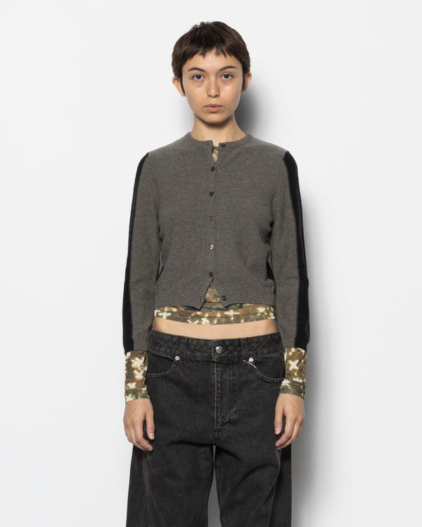 Racer Cardigan in Raven