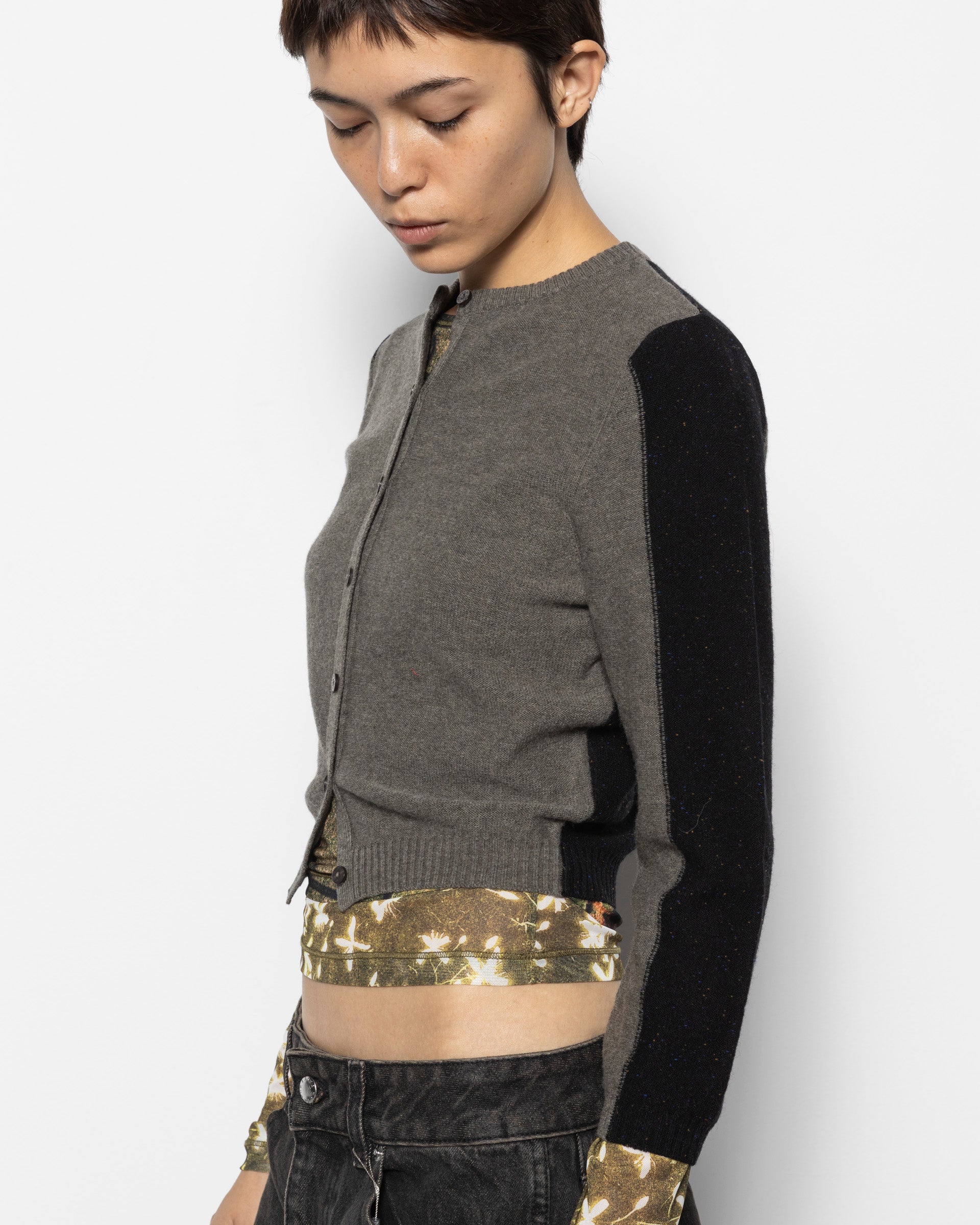 Racer Cardigan in Raven