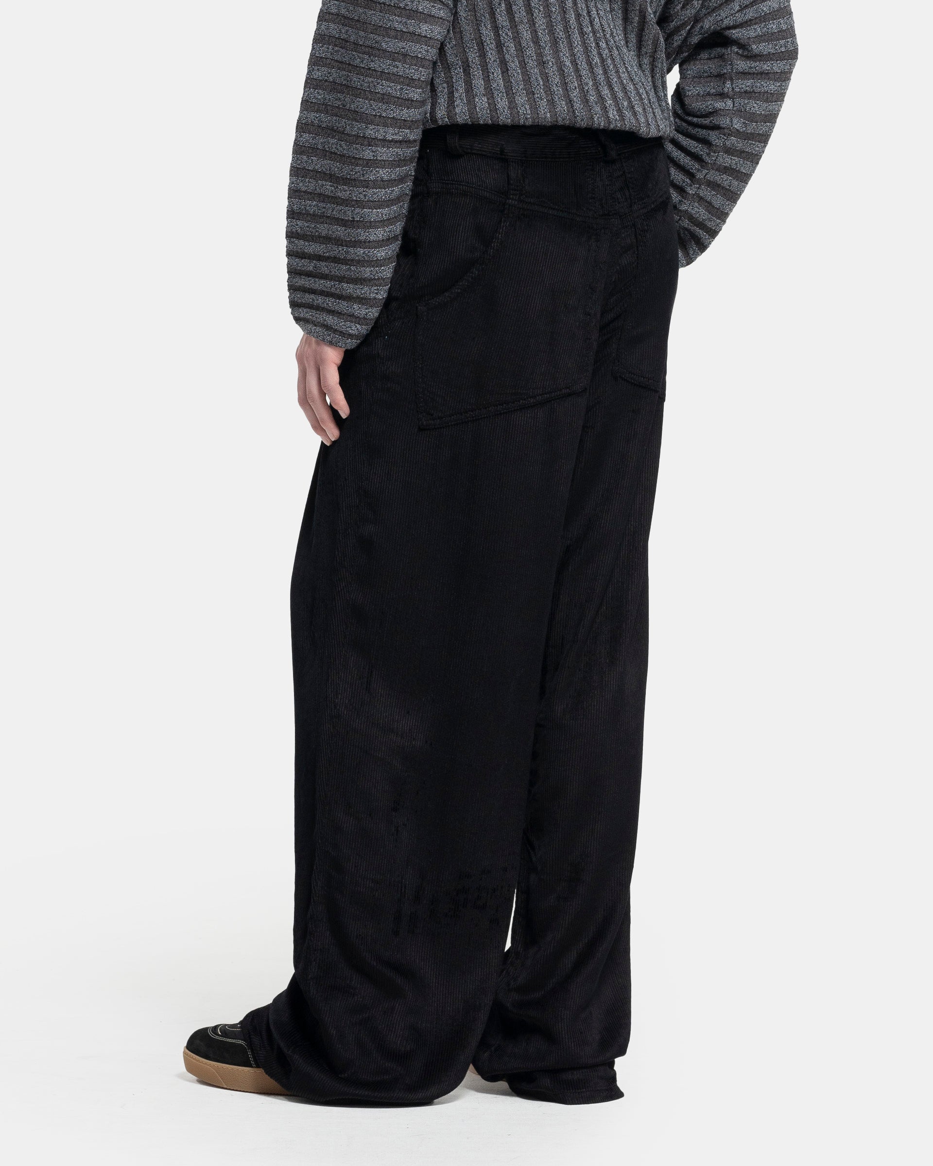 Eckhaus Latta - Ridge Trouser in Obsidian | Roden Gray