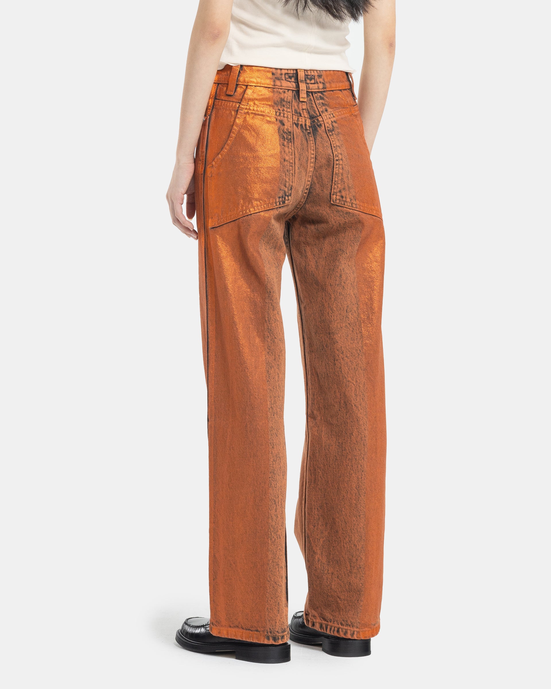 Wide Leg Jean in Copper