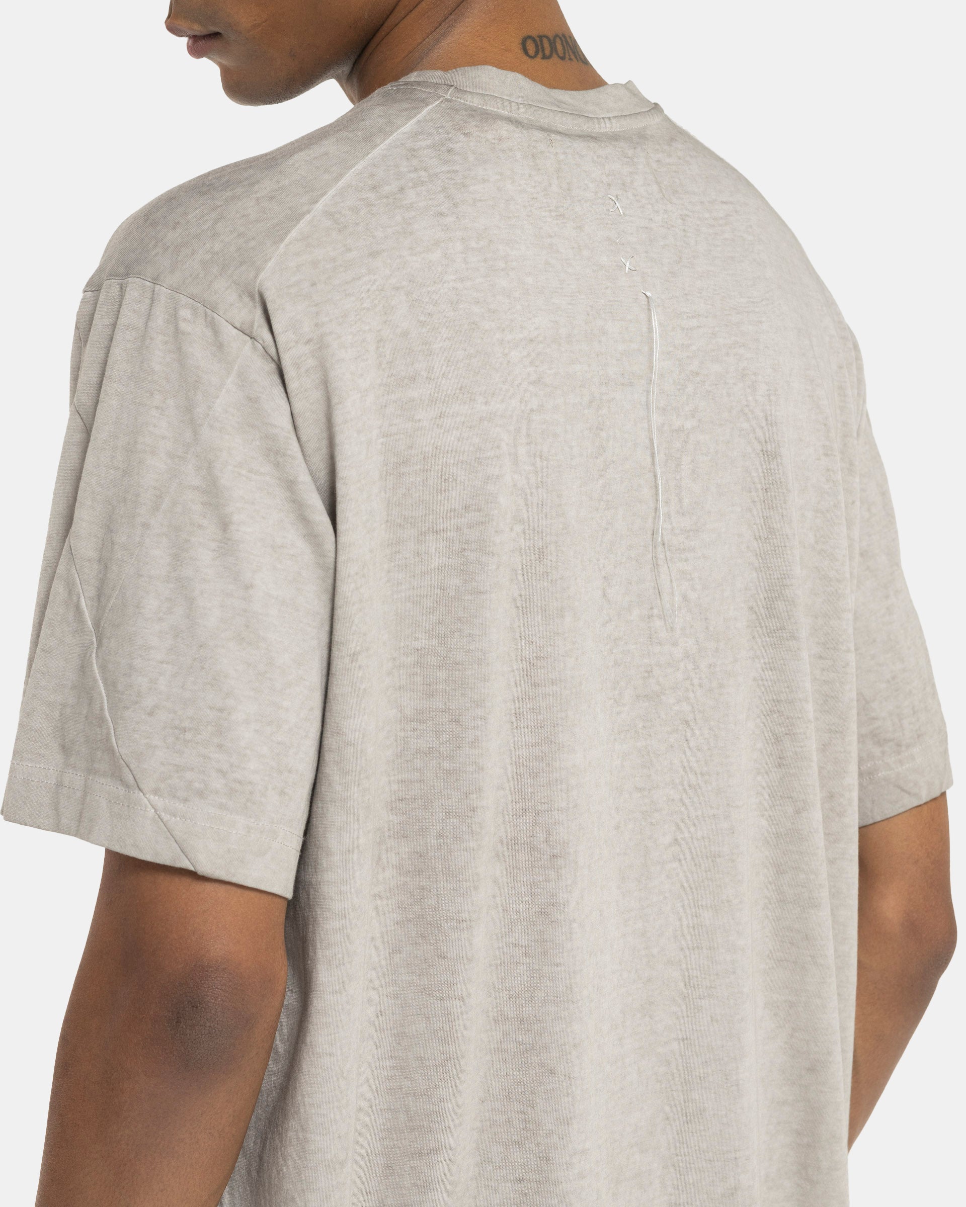 Faded Tee in Cold Dyed Light Grey