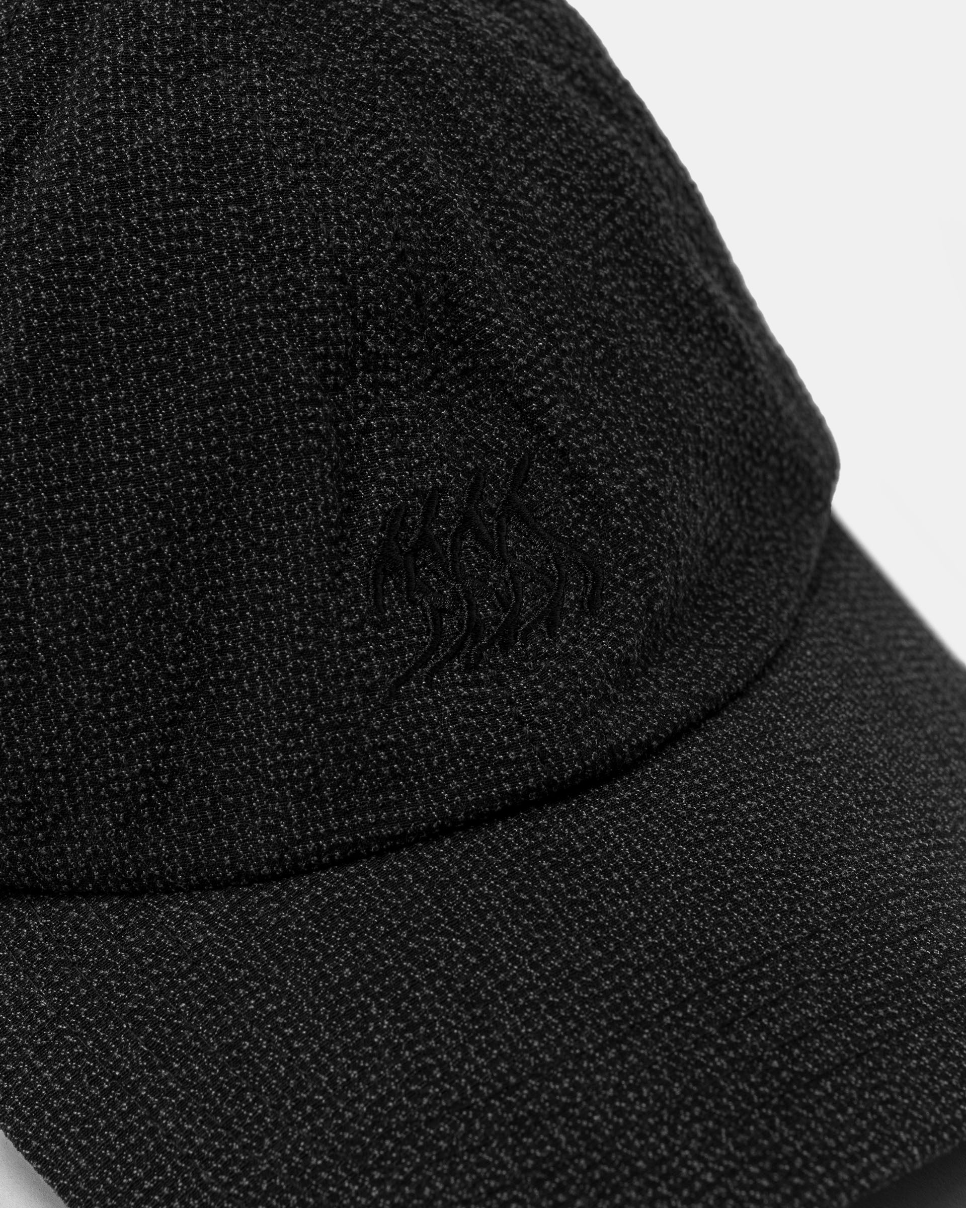 Foursome Embroidery Cap in Black