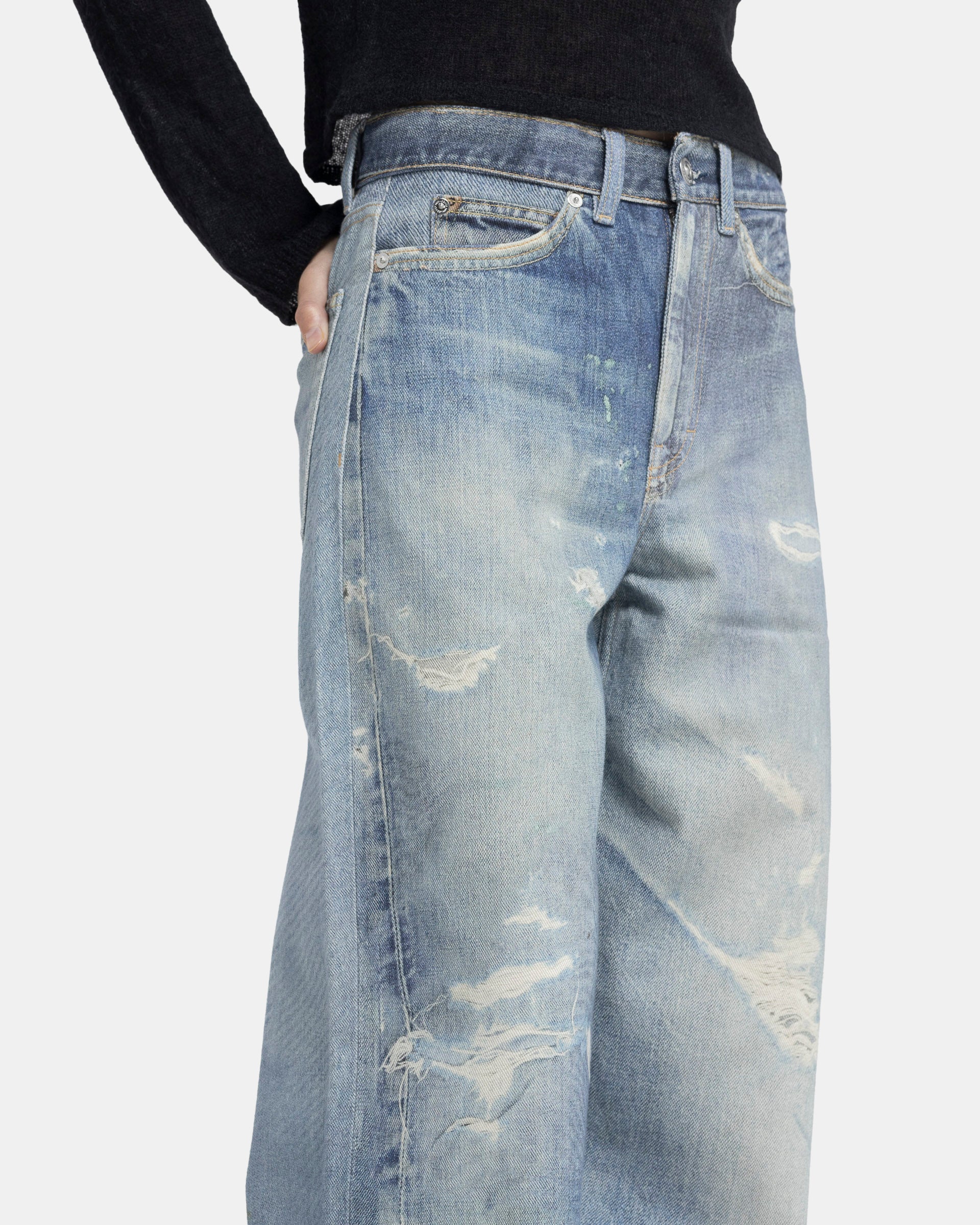 Full Cut Jeans in Digital Denim Print