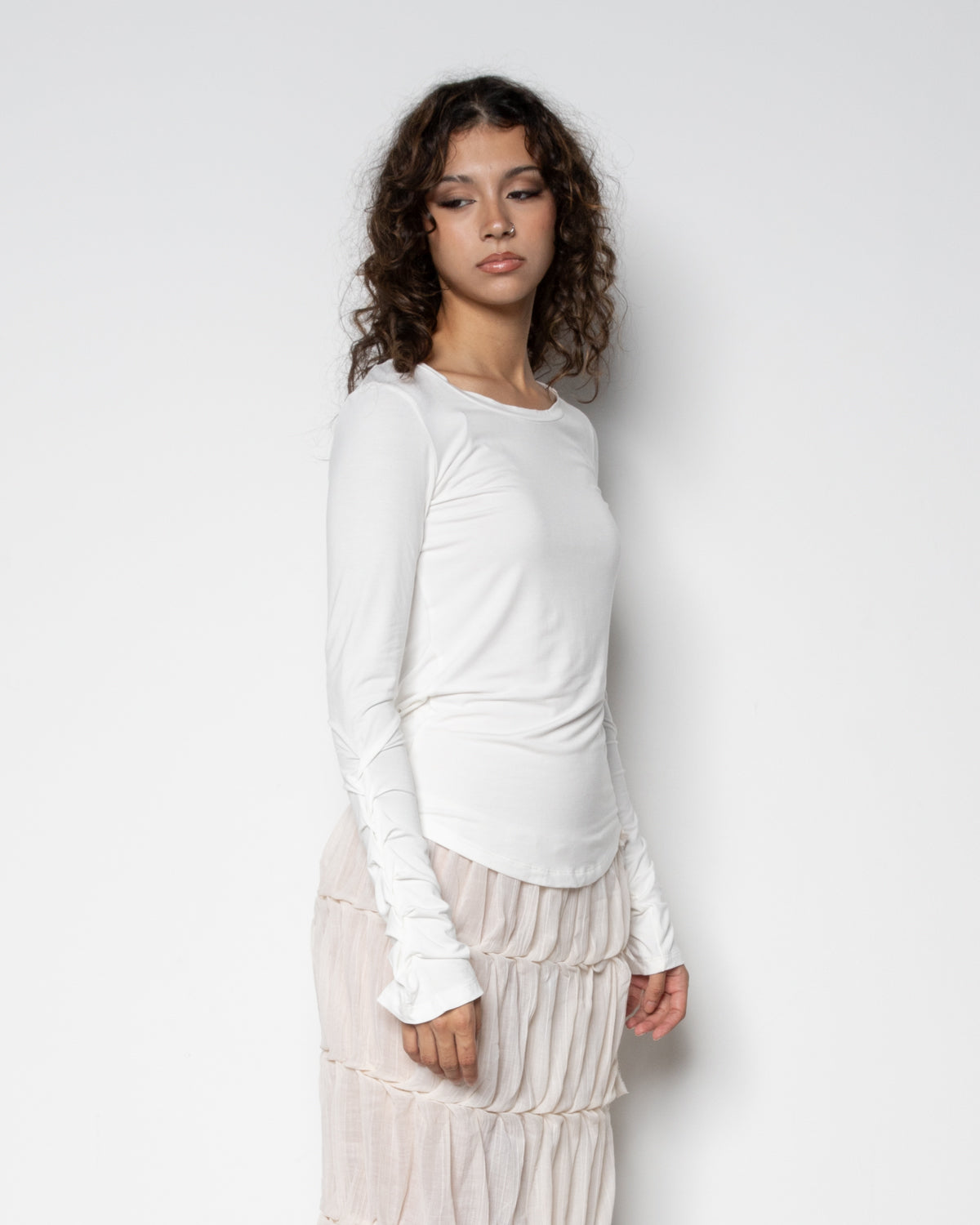 Braided Longsleeve in Cream