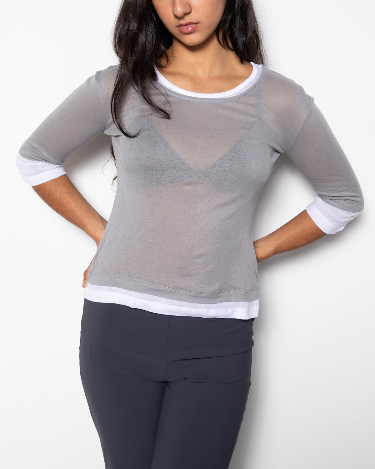 Gemma Top in Grey