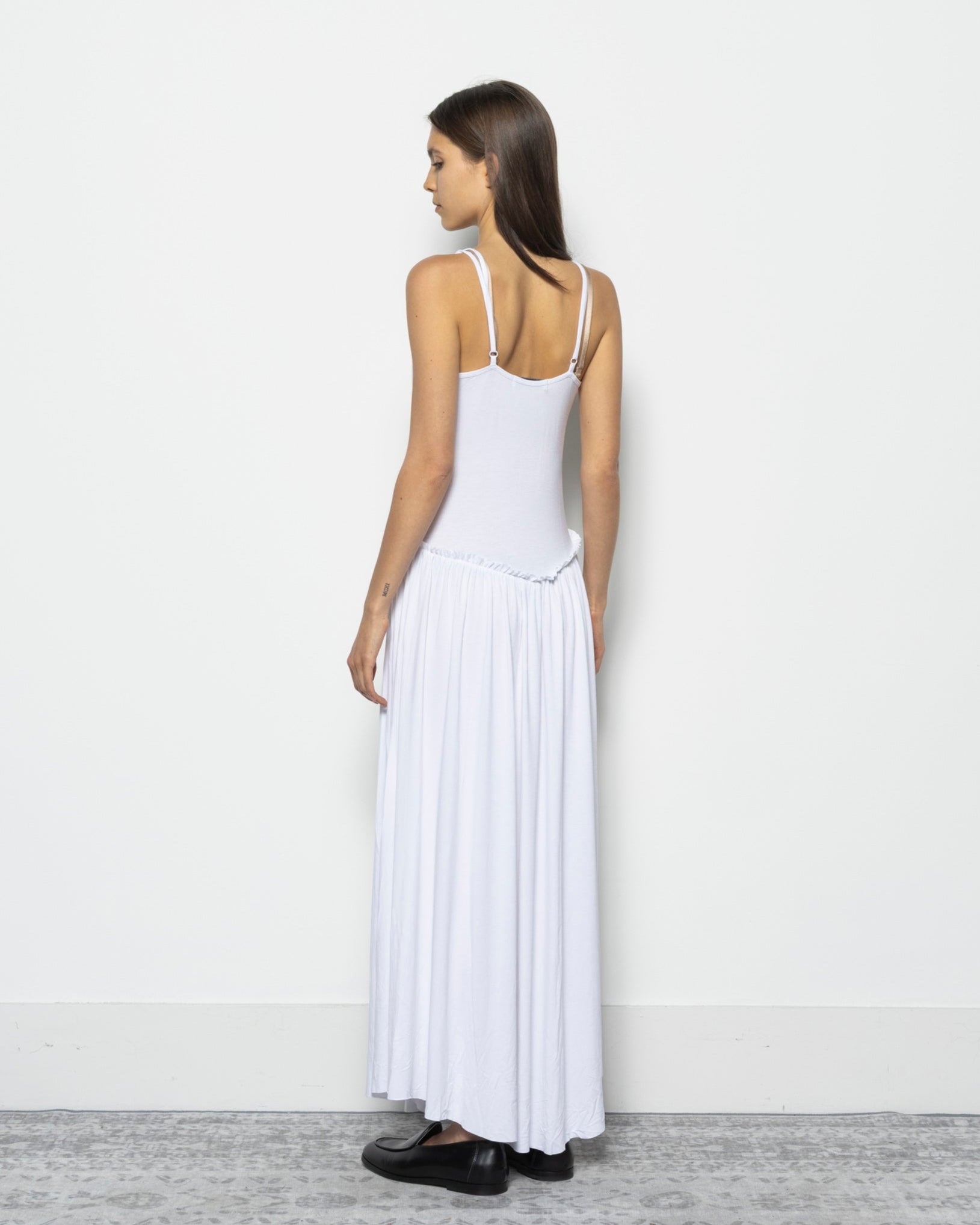 Gota Maxi Dress in White