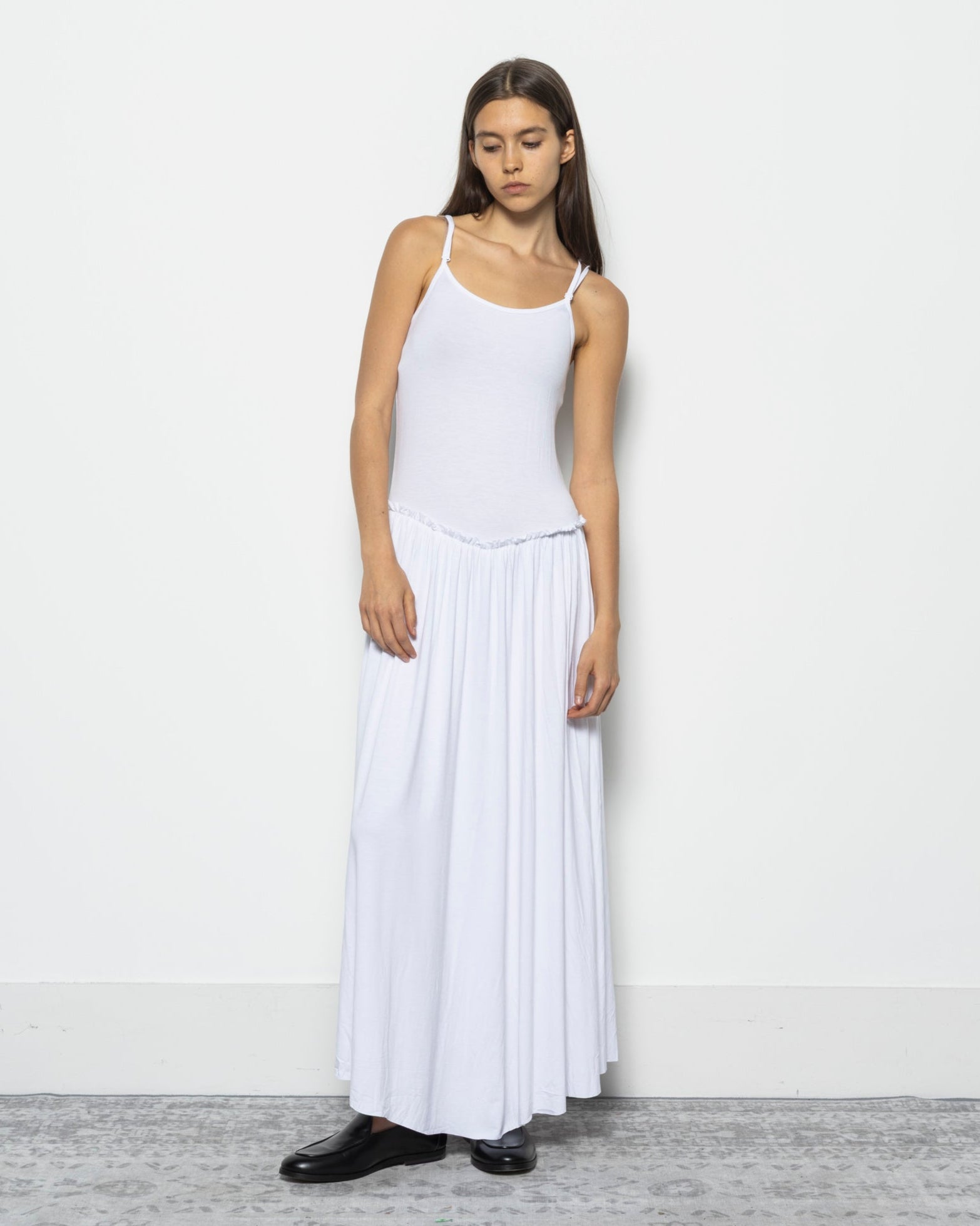 Gota Maxi Dress in White