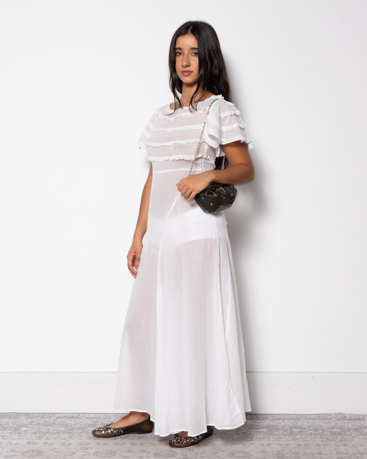 Mary Maxi Dress in White