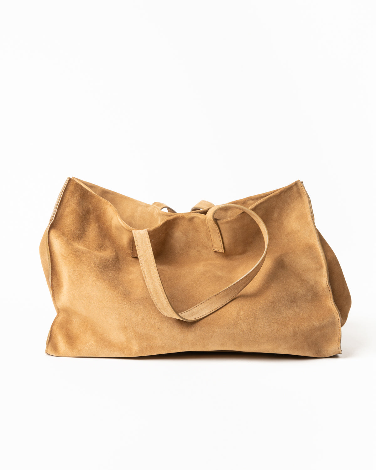 Maxi Shopper Bag in Camel