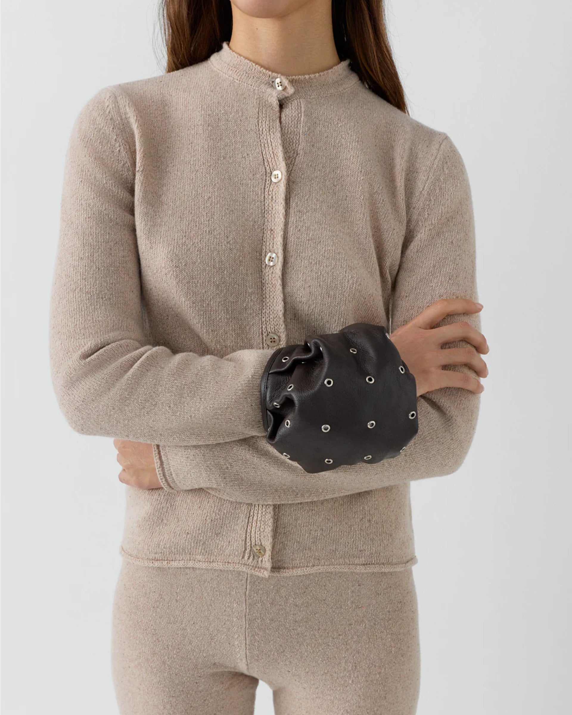 Pulsera Studs Bag in Brown