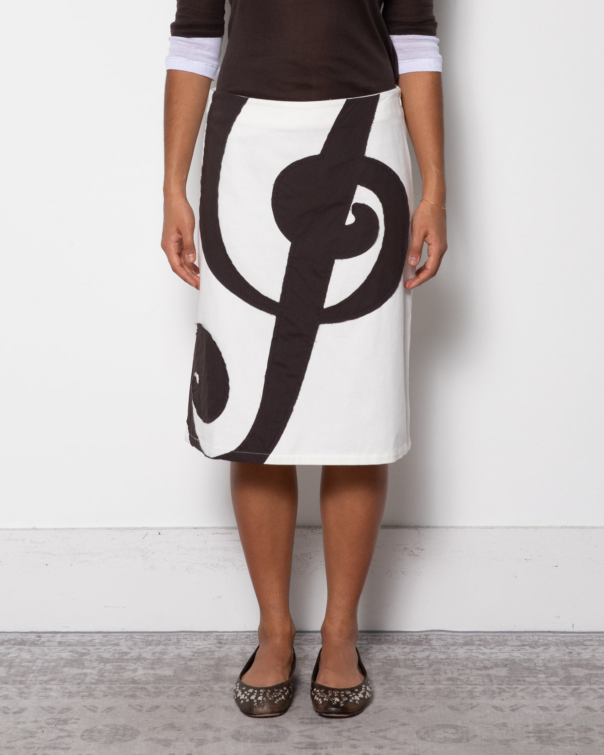 Sol Midi Skirt in White
