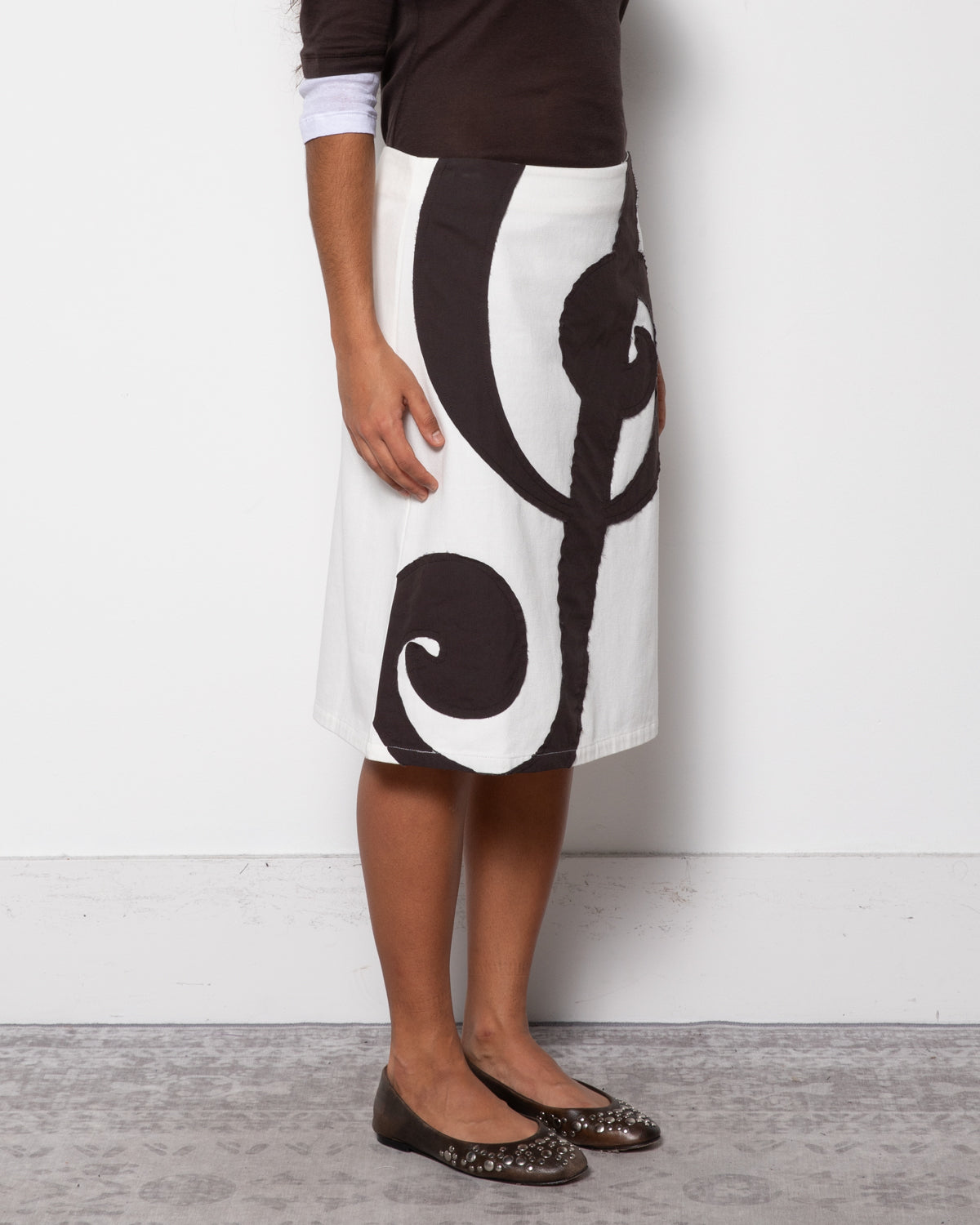 Sol Midi Skirt in White