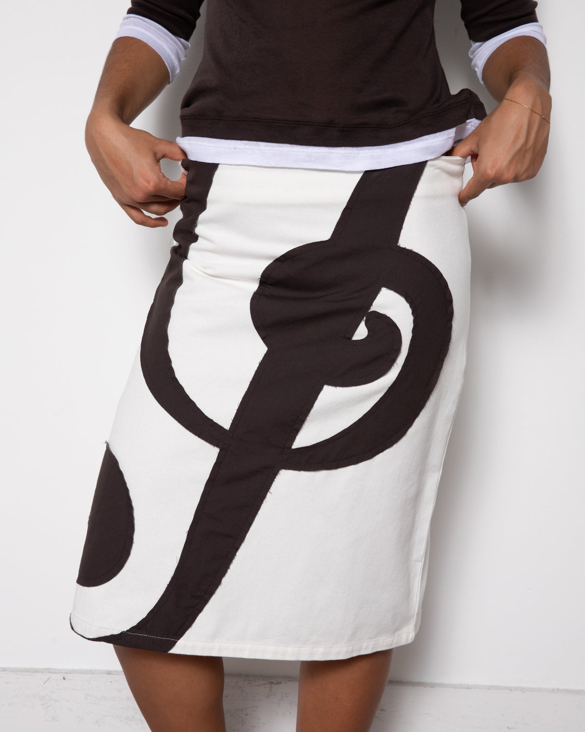 Sol Midi Skirt in White