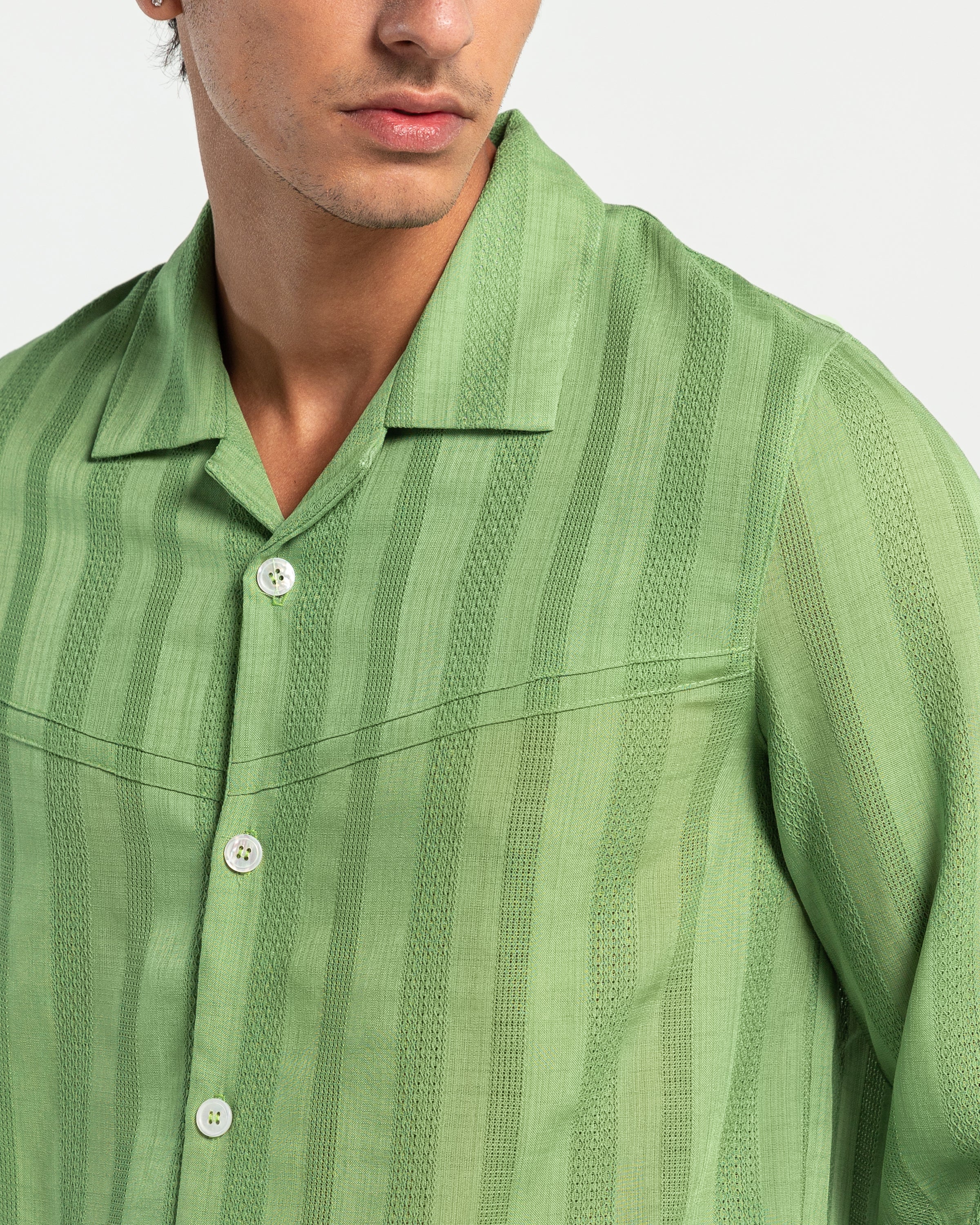 Core Western Shirt in Green