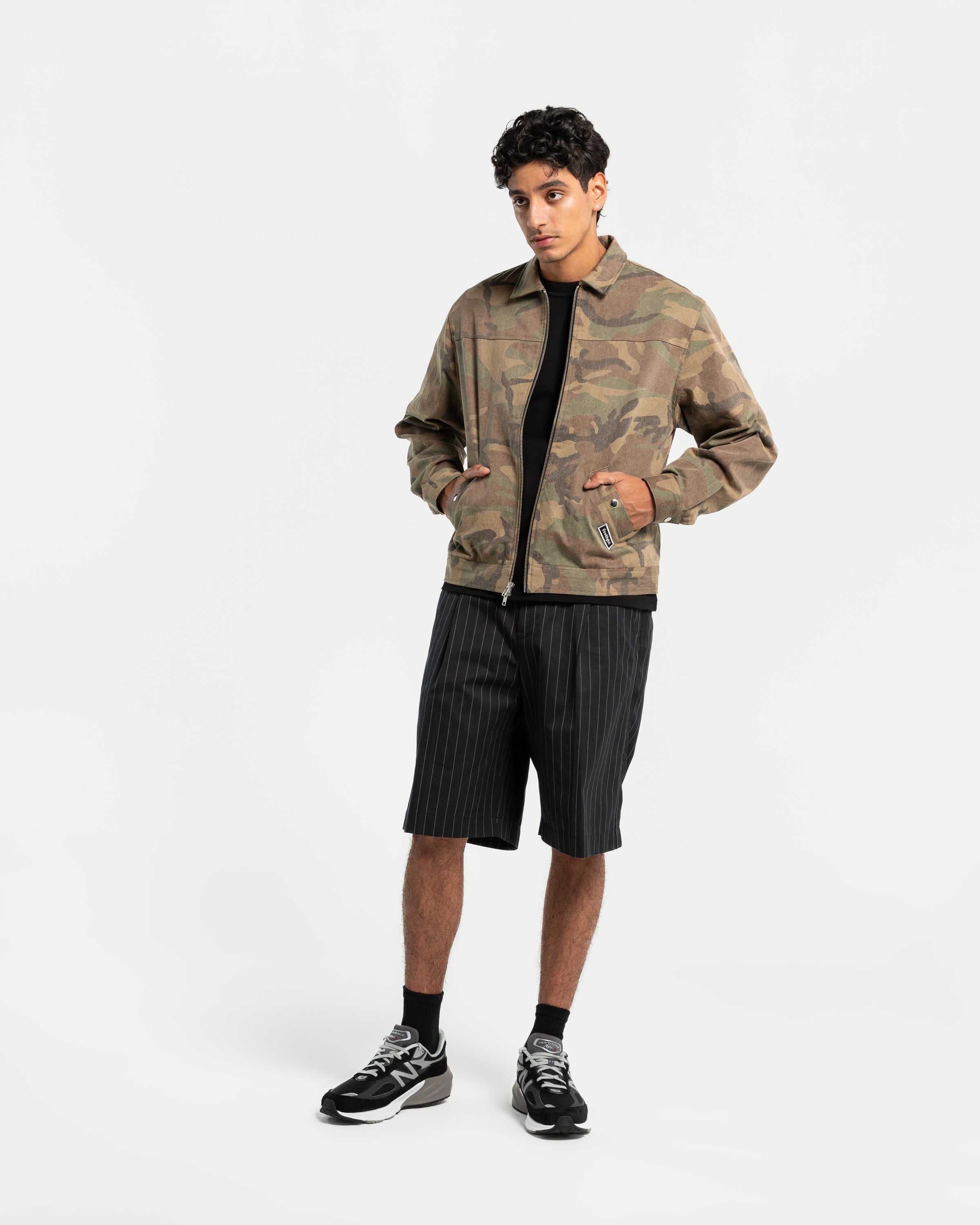 Reflection Jacket in Selvedge in Military Camo
