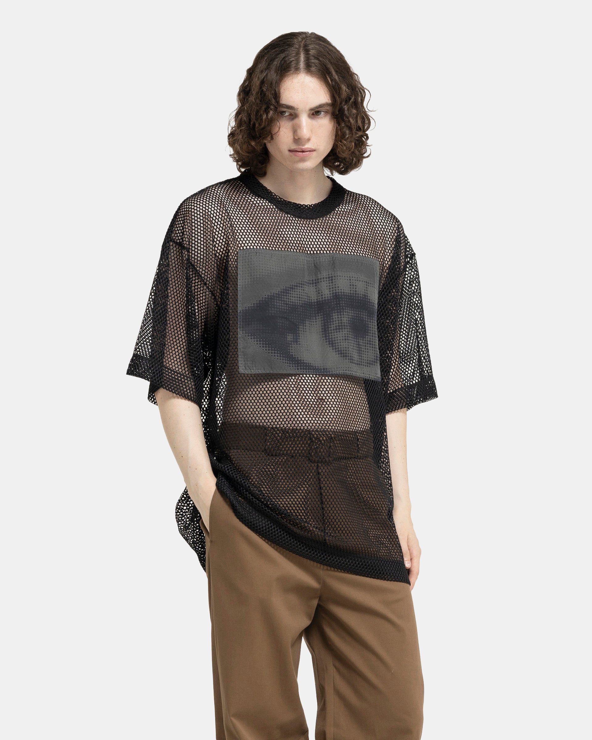 Dries Van Noten Hein Patch SS T-Shirt in Black