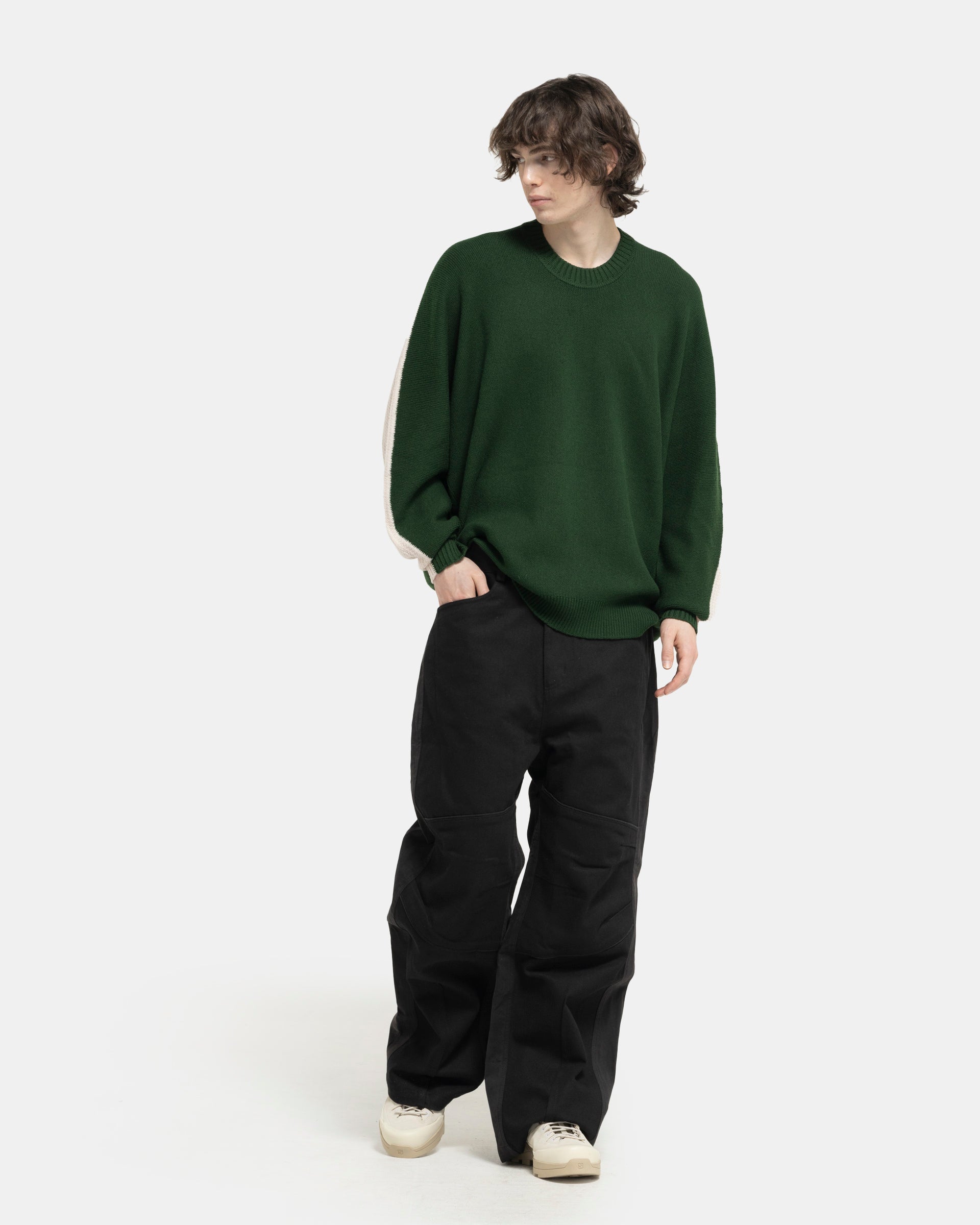 HOMMEPLISSE ISSEY MIYAKE WOOL LIKEコート緑系3 HOMMEPLISSE ISSEY MIYAKE WOOL LIKEコート緑系3 デザイナーズ